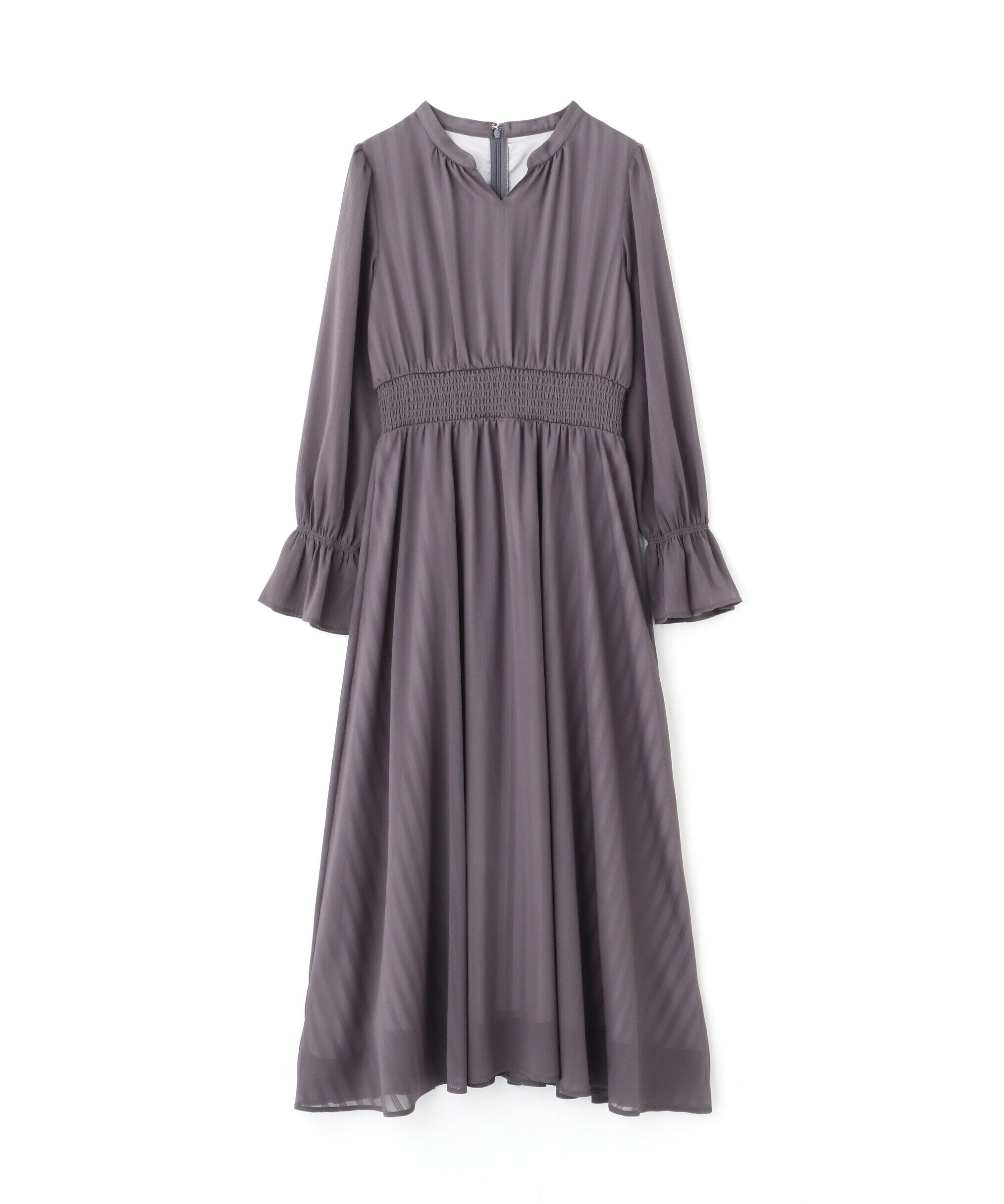 PROPORTION BODY DRESSING「《EDIT COLOGNE》シアーストライプマキシワンピース WEB限定 24SS」|ワンピース|