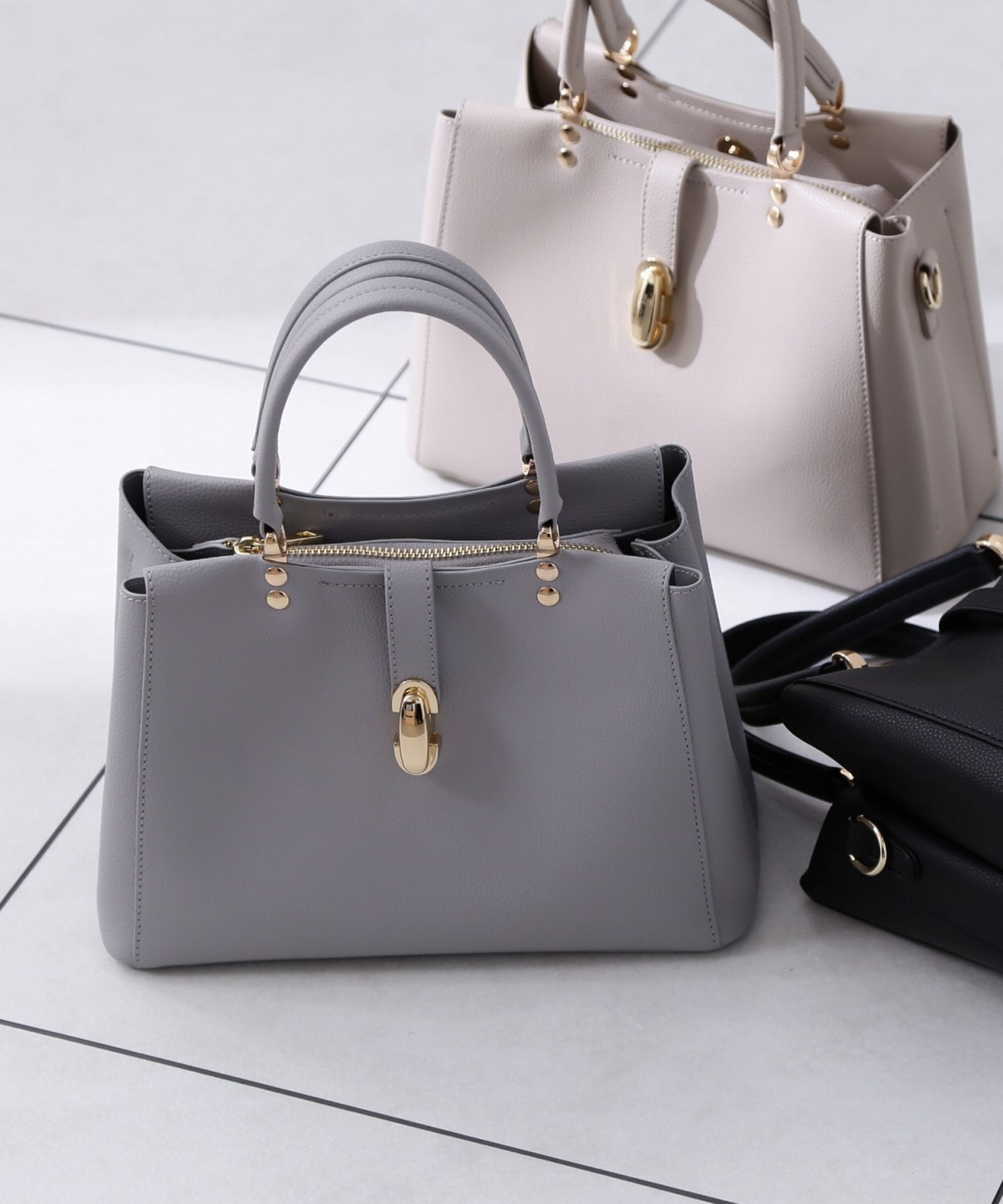 PROPORTION BODY DRESSING「オーバルモチーフトートバッグ」|その他|グレー