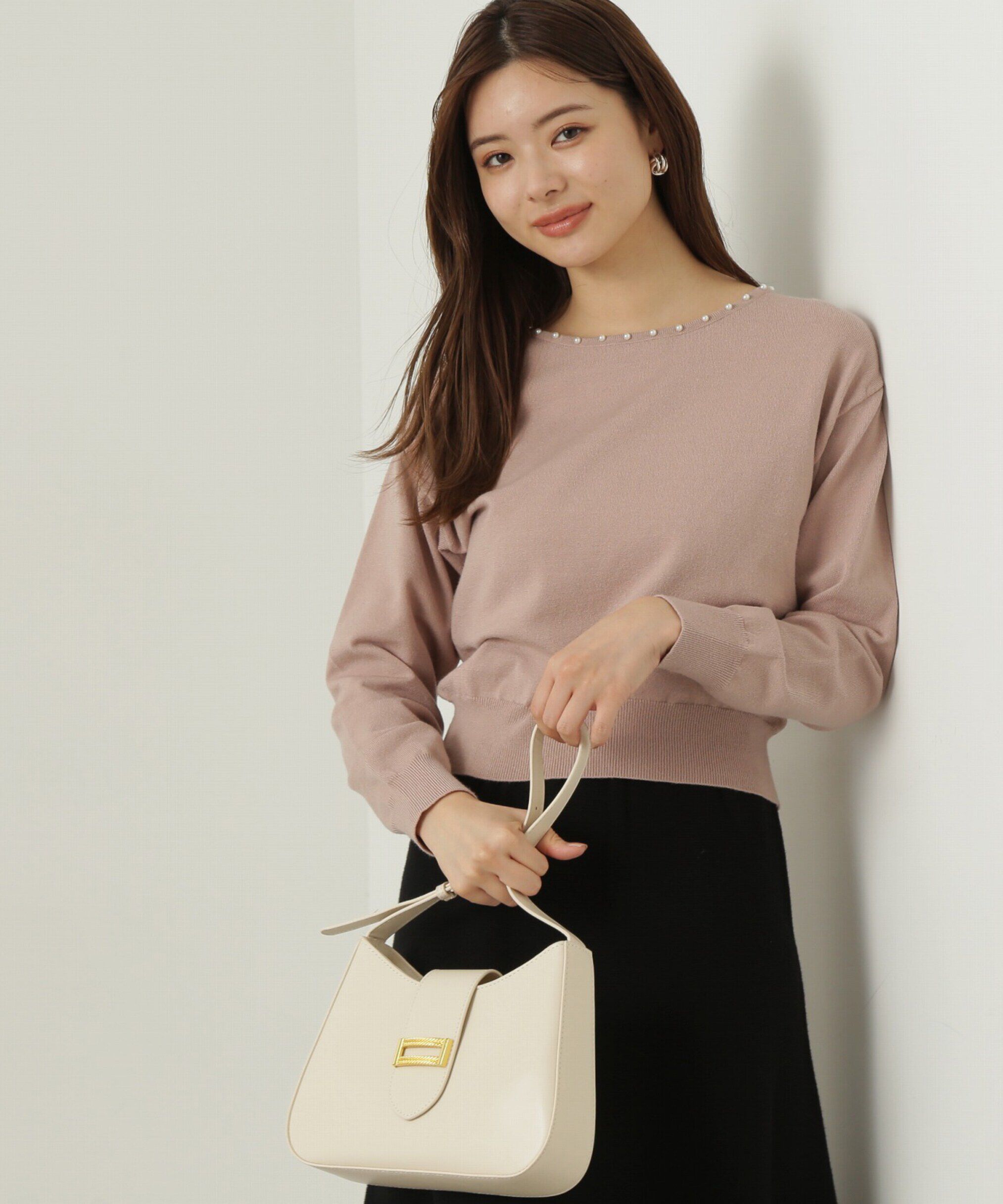 PROPORTION BODY DRESSING「バイカラーパールニットセットアップ」|ワンピース|