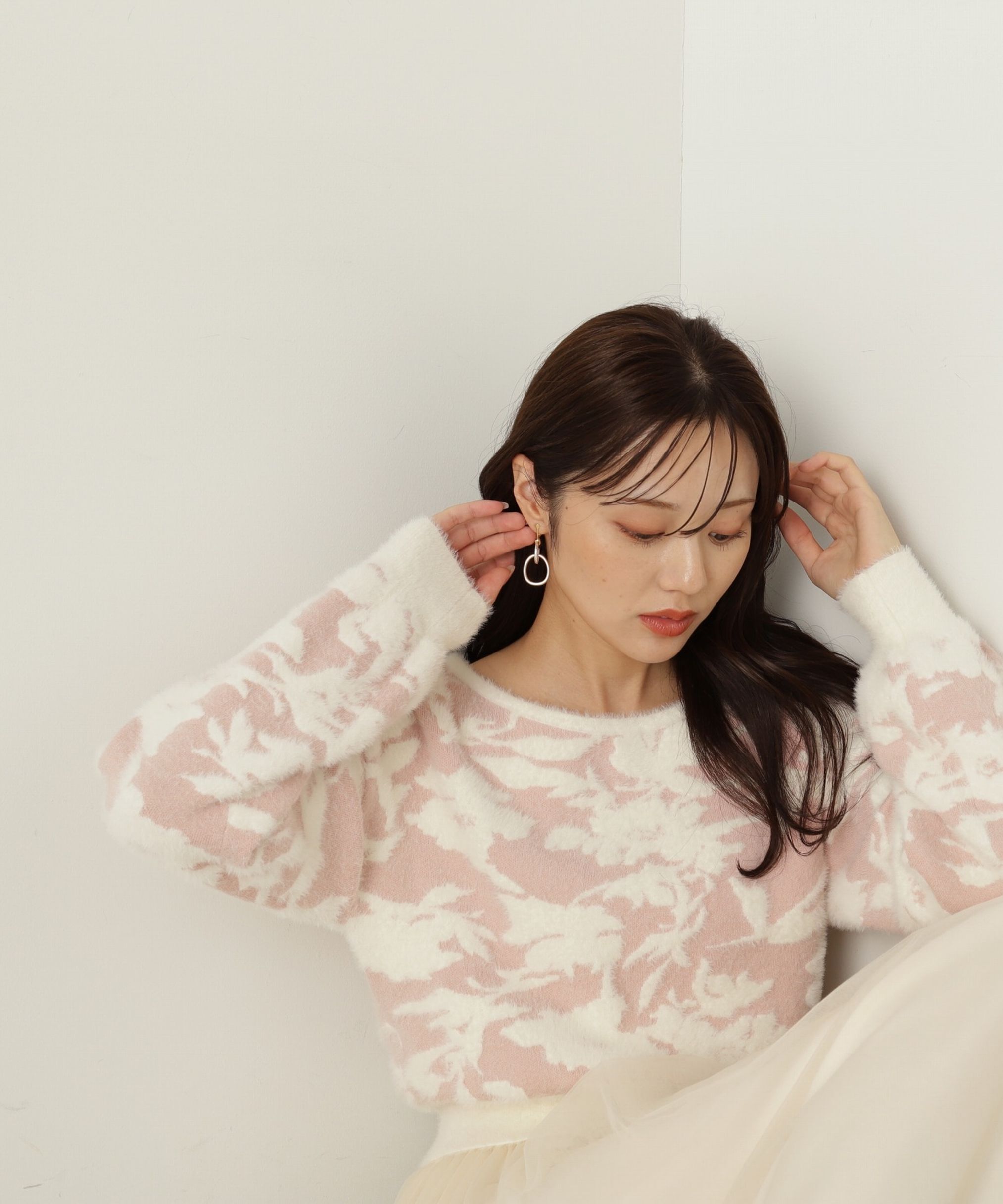 PROPORTION BODY DRESSING「ジャガードチュールニットドッキングワンピース」|ワンピース|