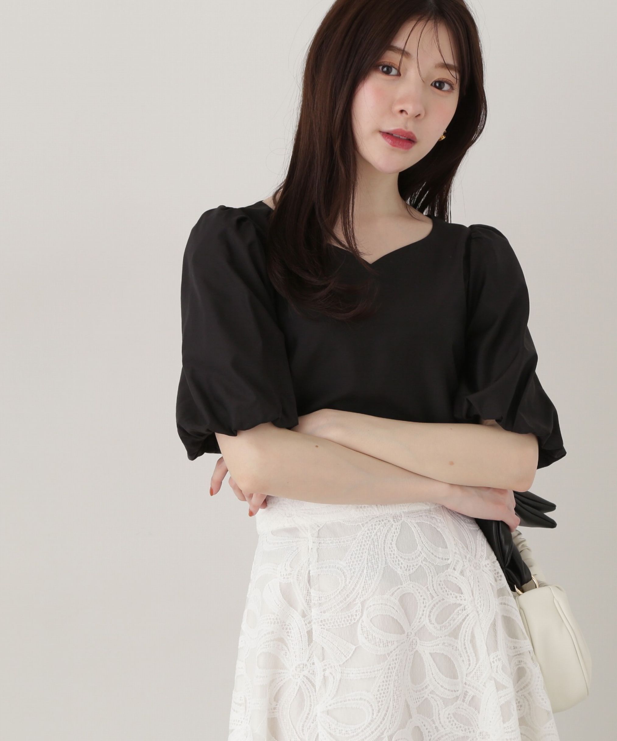 PROPORTION BODY DRESSING「ハートカットバルーンスリーブブラウス」|シャツ・ブラウス|