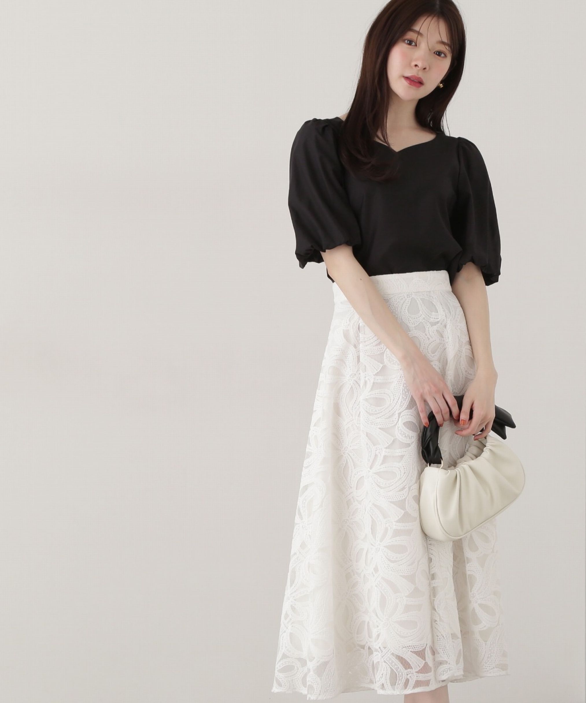 PROPORTION BODY DRESSING「ハートカットバルーンスリーブブラウス」|シャツ・ブラウス|