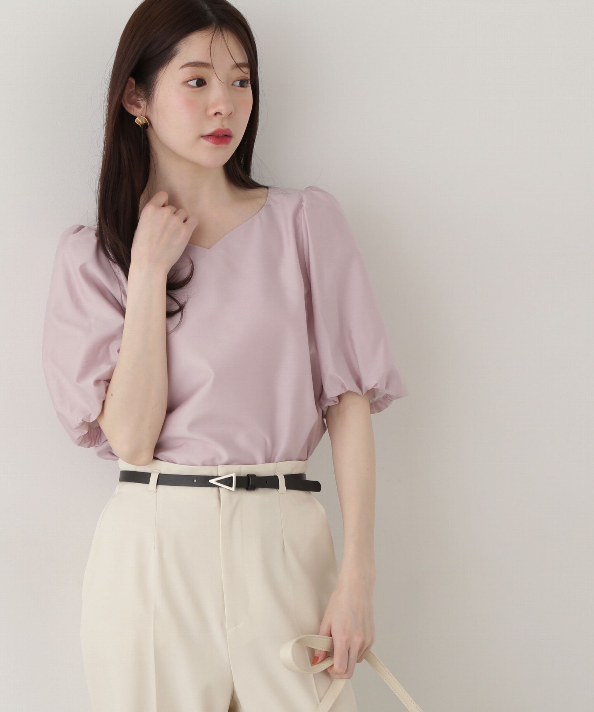 PROPORTION BODY DRESSING「ハートカットバルーンスリーブブラウス」|シャツ・ブラウス|