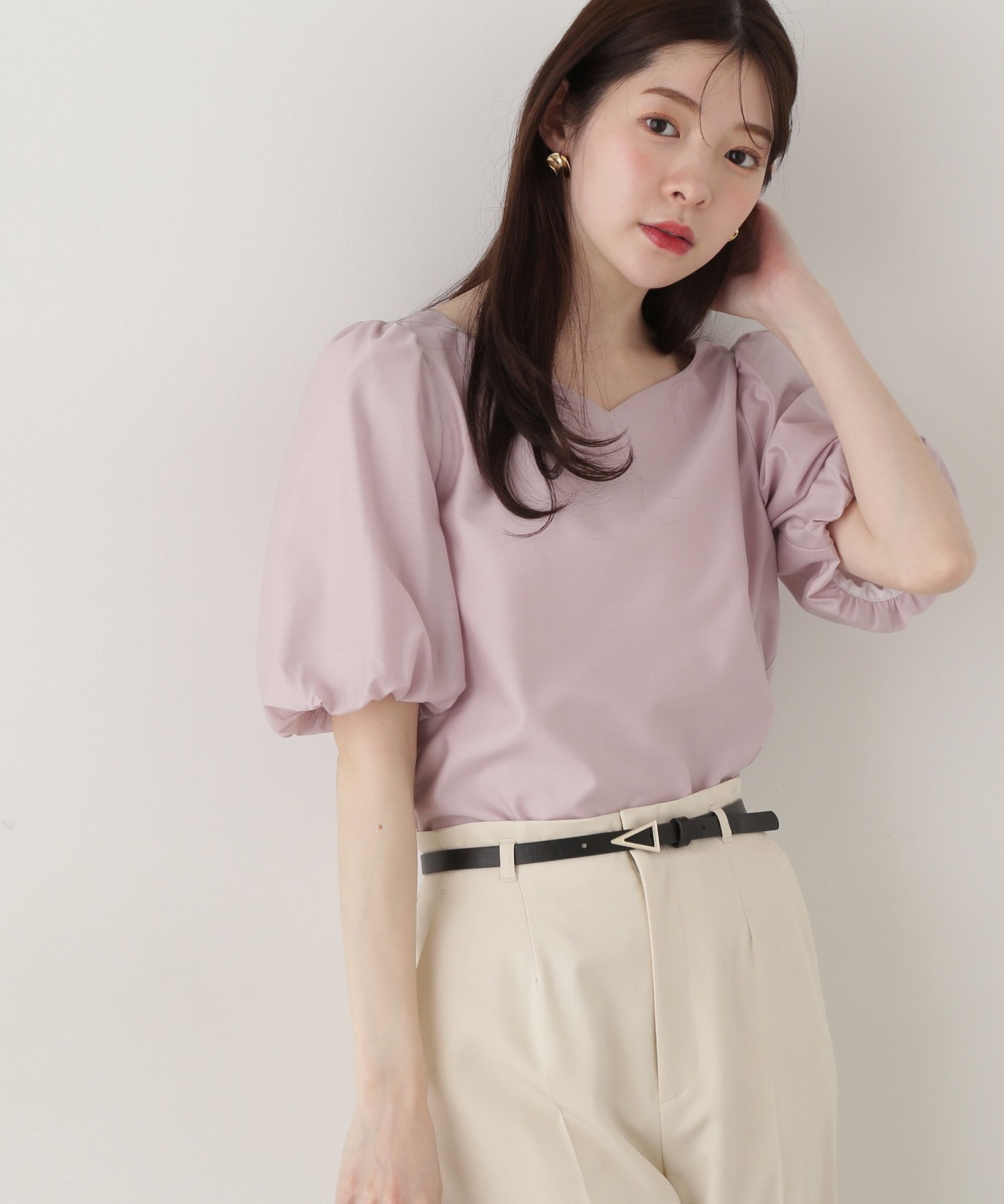 PROPORTION BODY DRESSING「ハートカットバルーンスリーブブラウス」|シャツ・ブラウス|