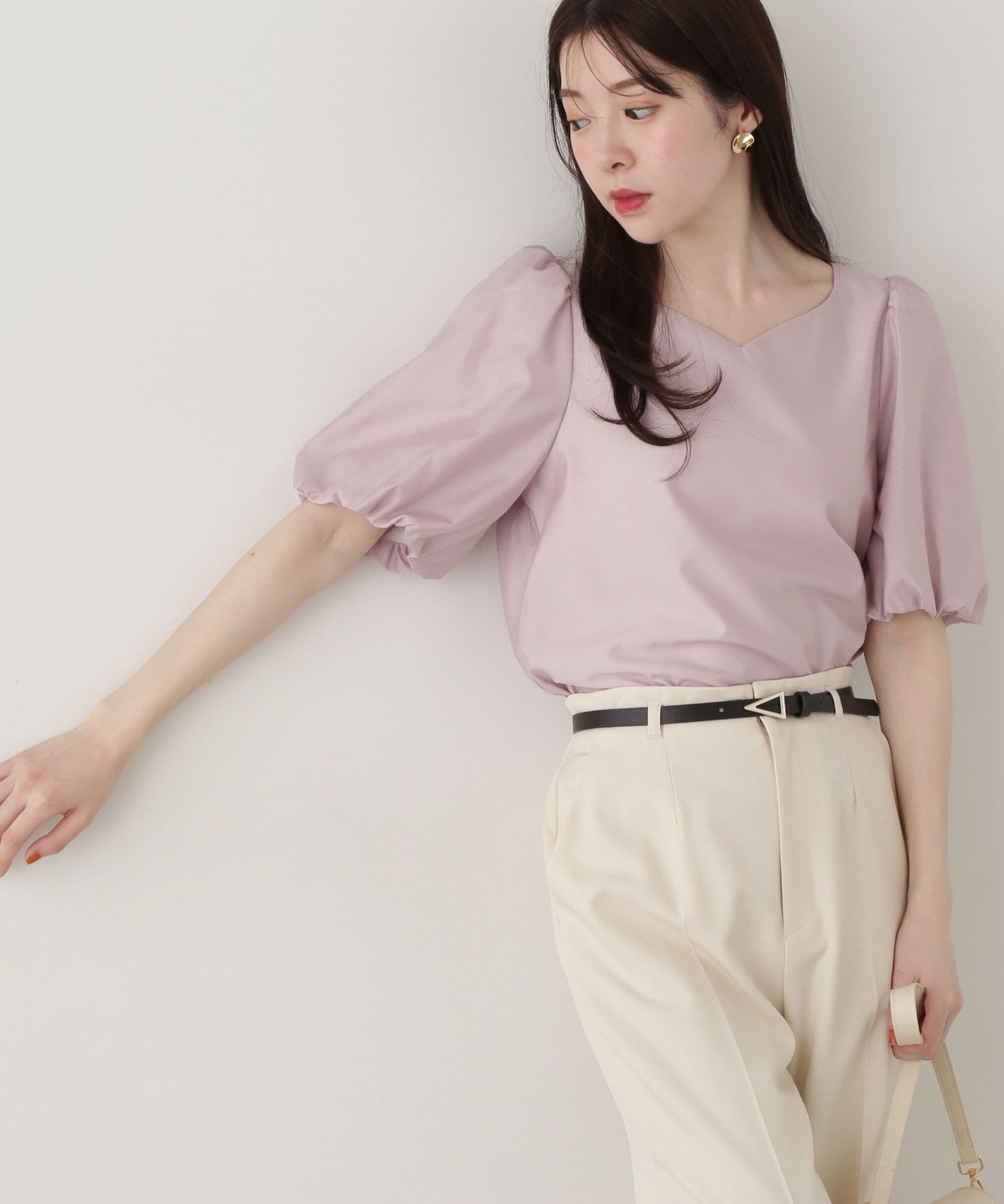 PROPORTION BODY DRESSING「ハートカットバルーンスリーブブラウス」|シャツ・ブラウス|