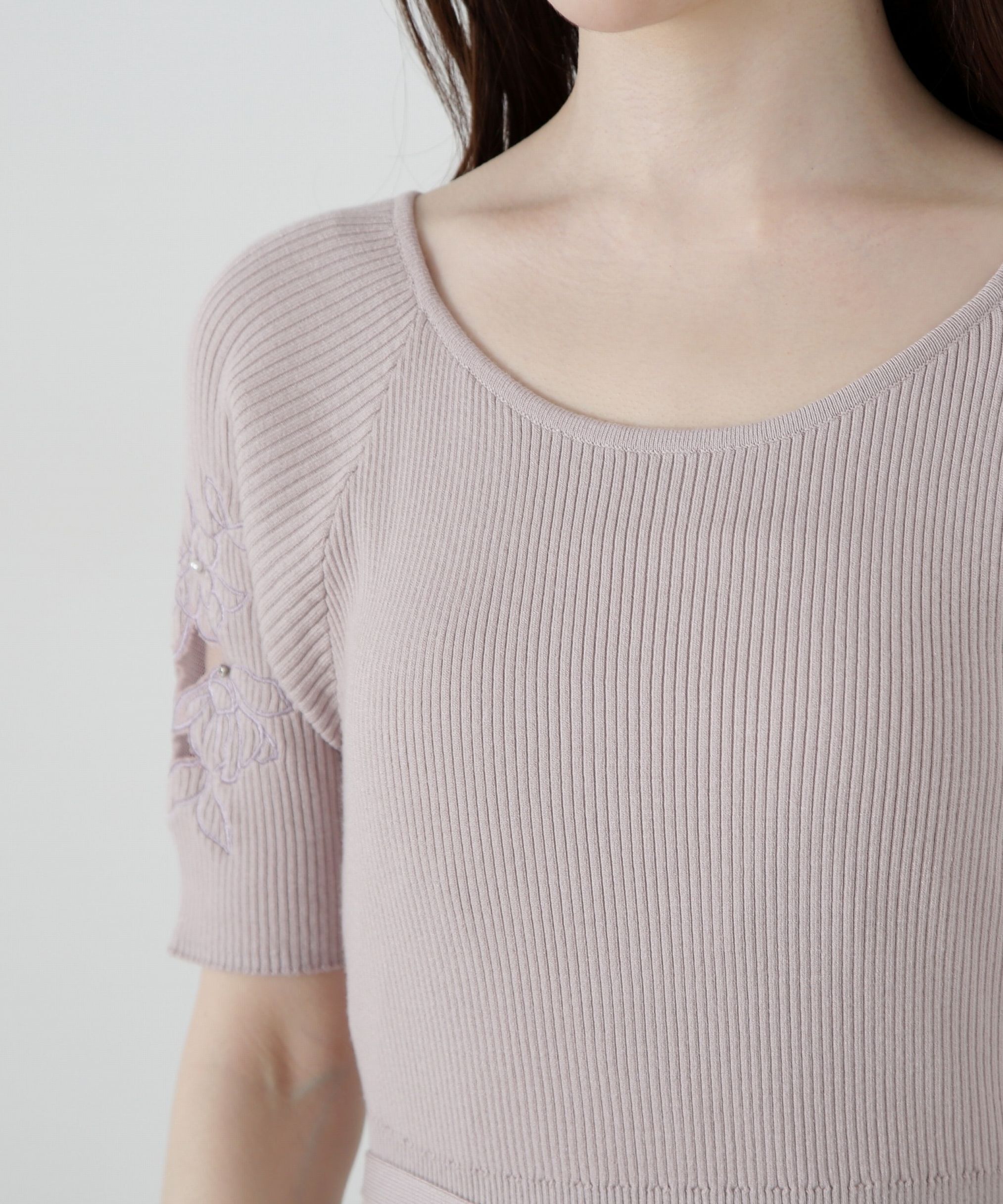 PROPORTION BODY DRESSING「エンブロイダリーニットワンピース」|ワンピース|