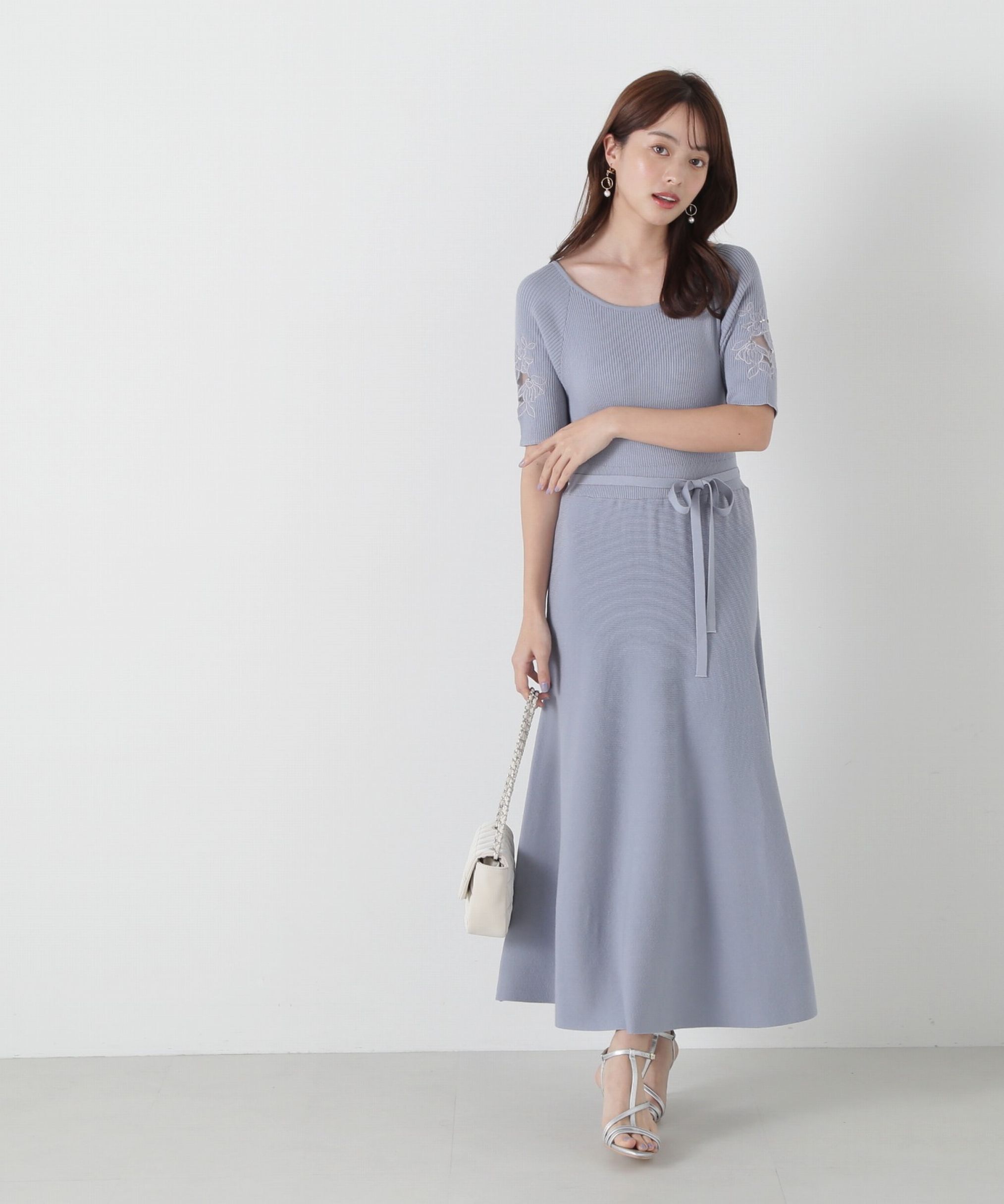 PROPORTION BODY DRESSING「エンブロイダリーニットワンピース」|ワンピース|