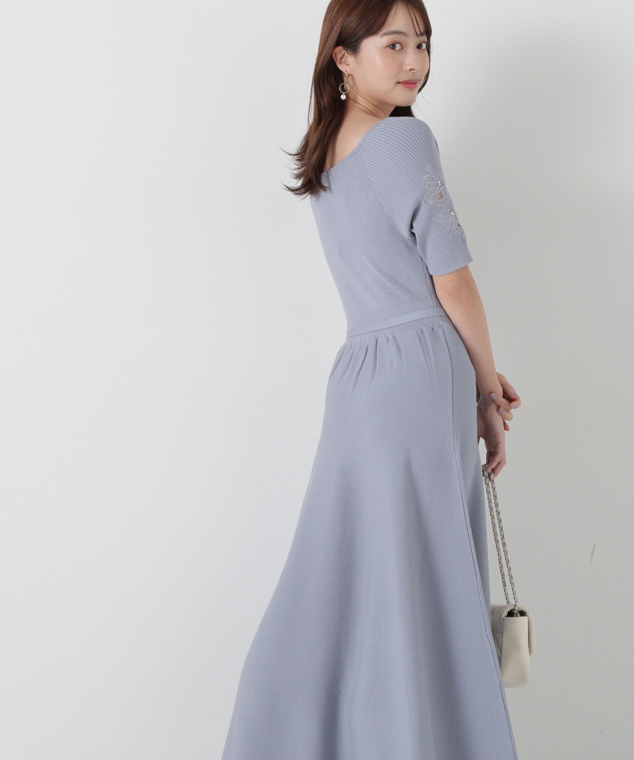 PROPORTION BODY DRESSING「エンブロイダリーニットワンピース」|ワンピース|