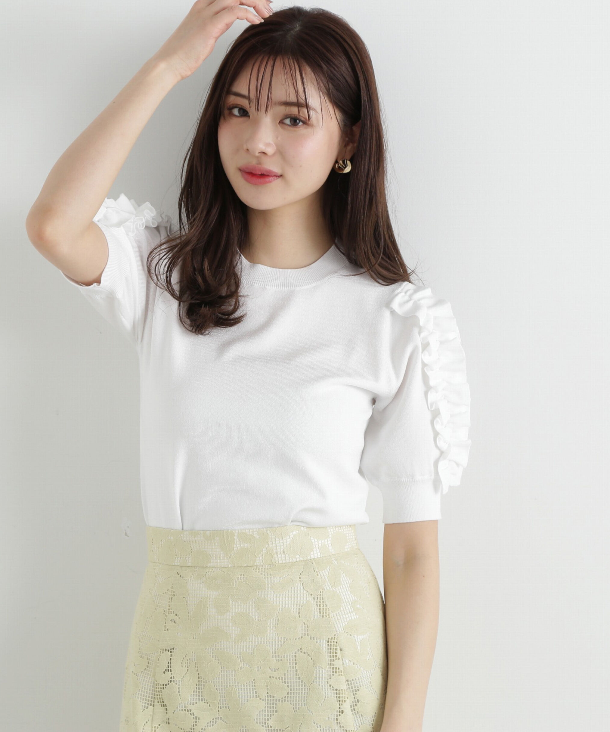 PROPORTION BODY DRESSING「フリルスリーブニット」|ニット・セーター|