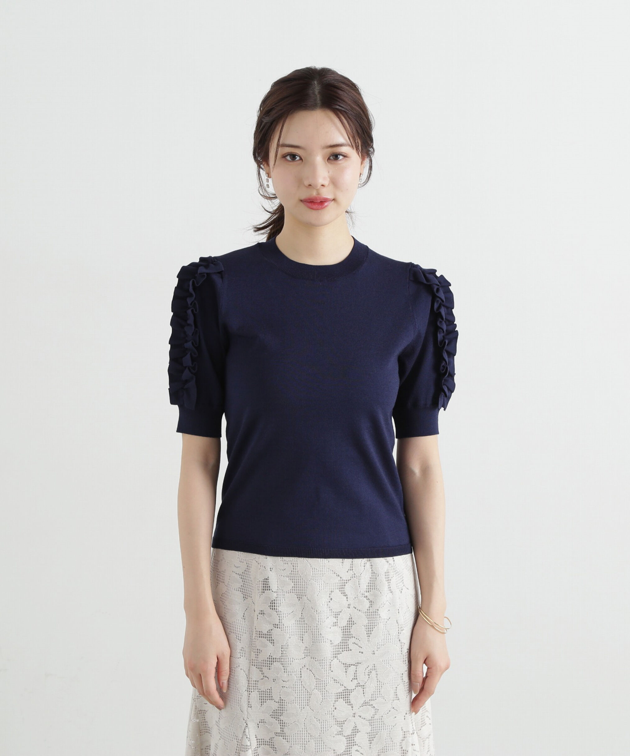 PROPORTION BODY DRESSING「フリルスリーブニット」|ニット・セーター|