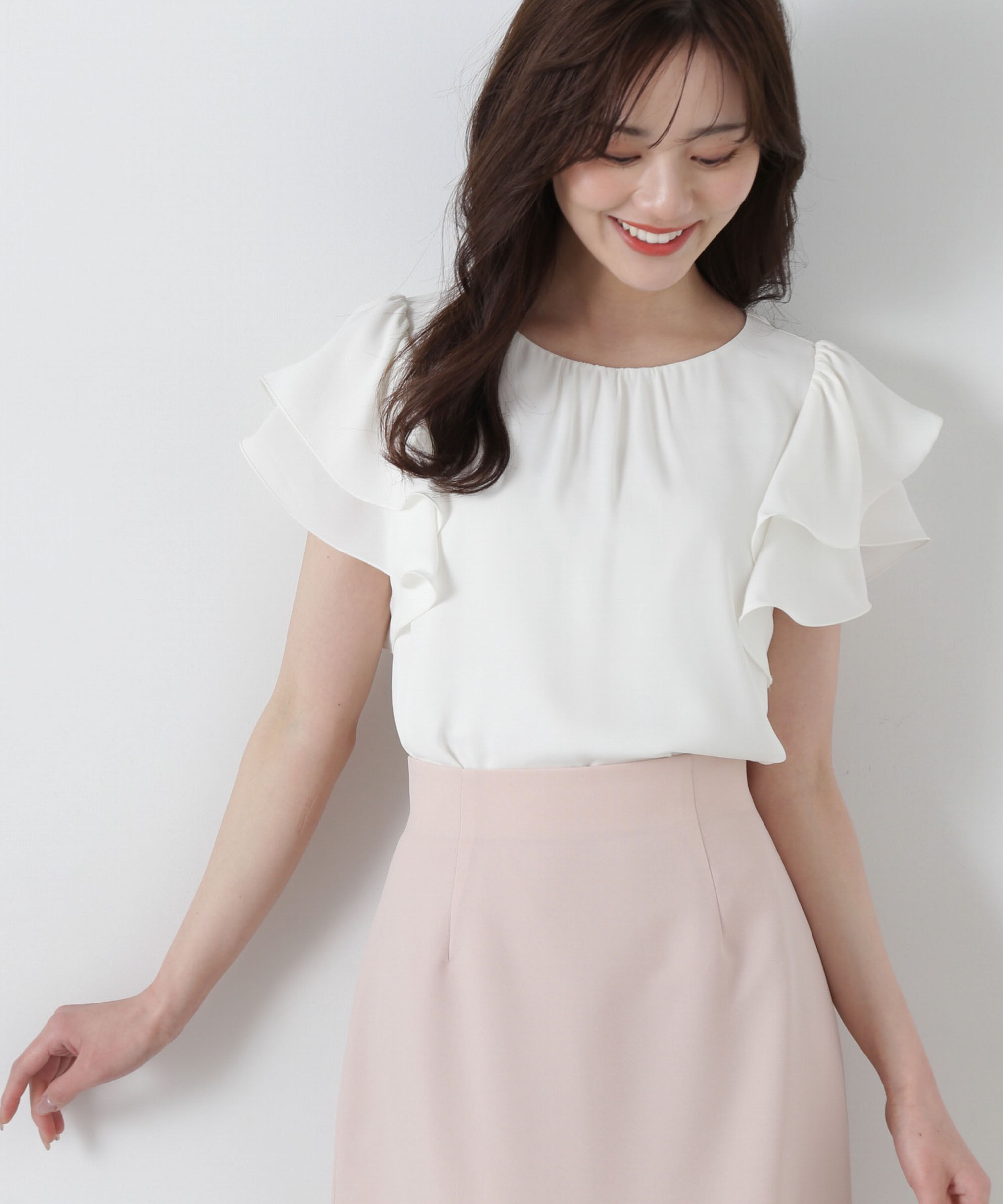 PROPORTION BODY DRESSING「ダブルラッフルスリーブブラウス」|シャツ・ブラウス|