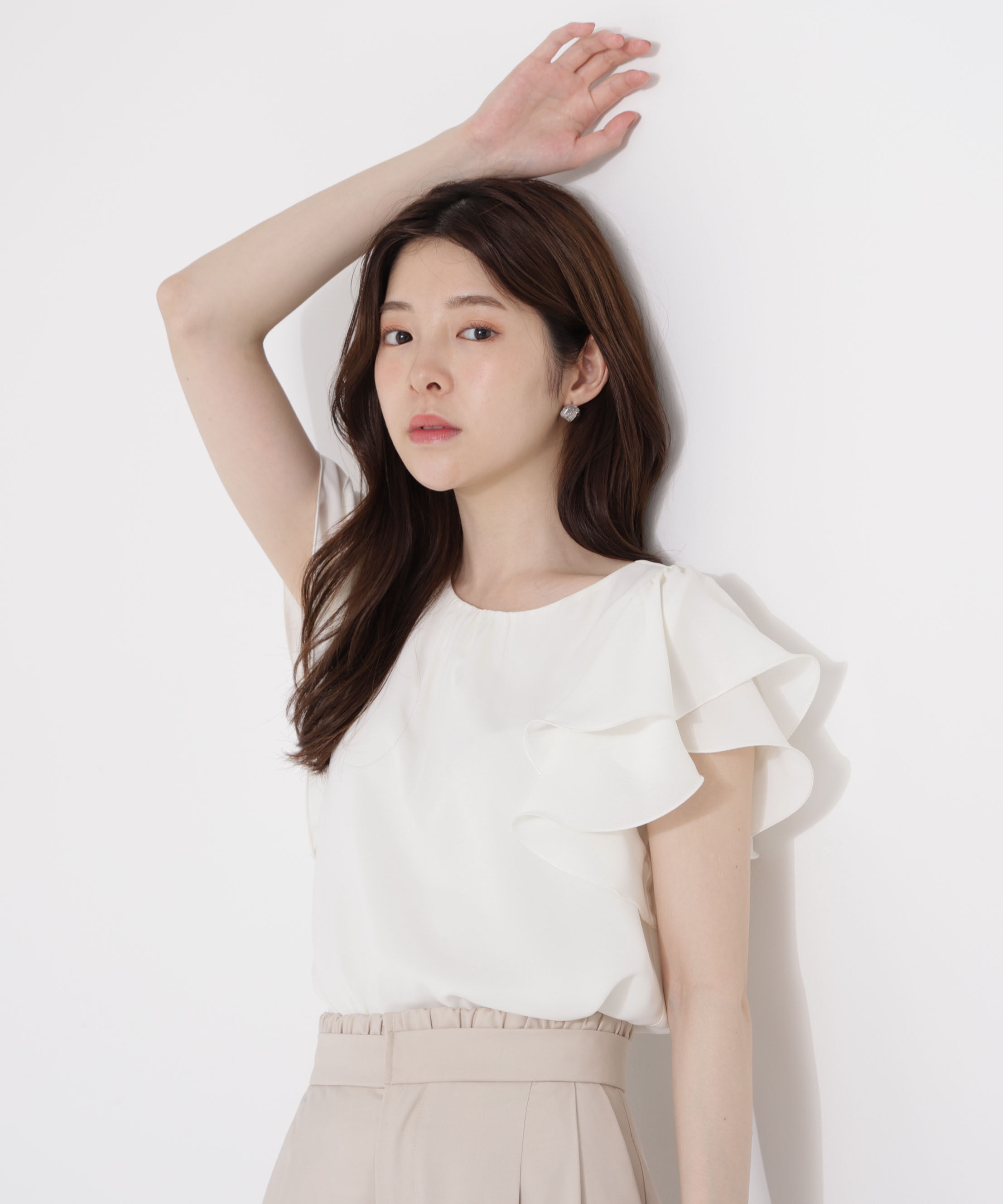 PROPORTION BODY DRESSING「ダブルラッフルスリーブブラウス」|シャツ・ブラウス|
