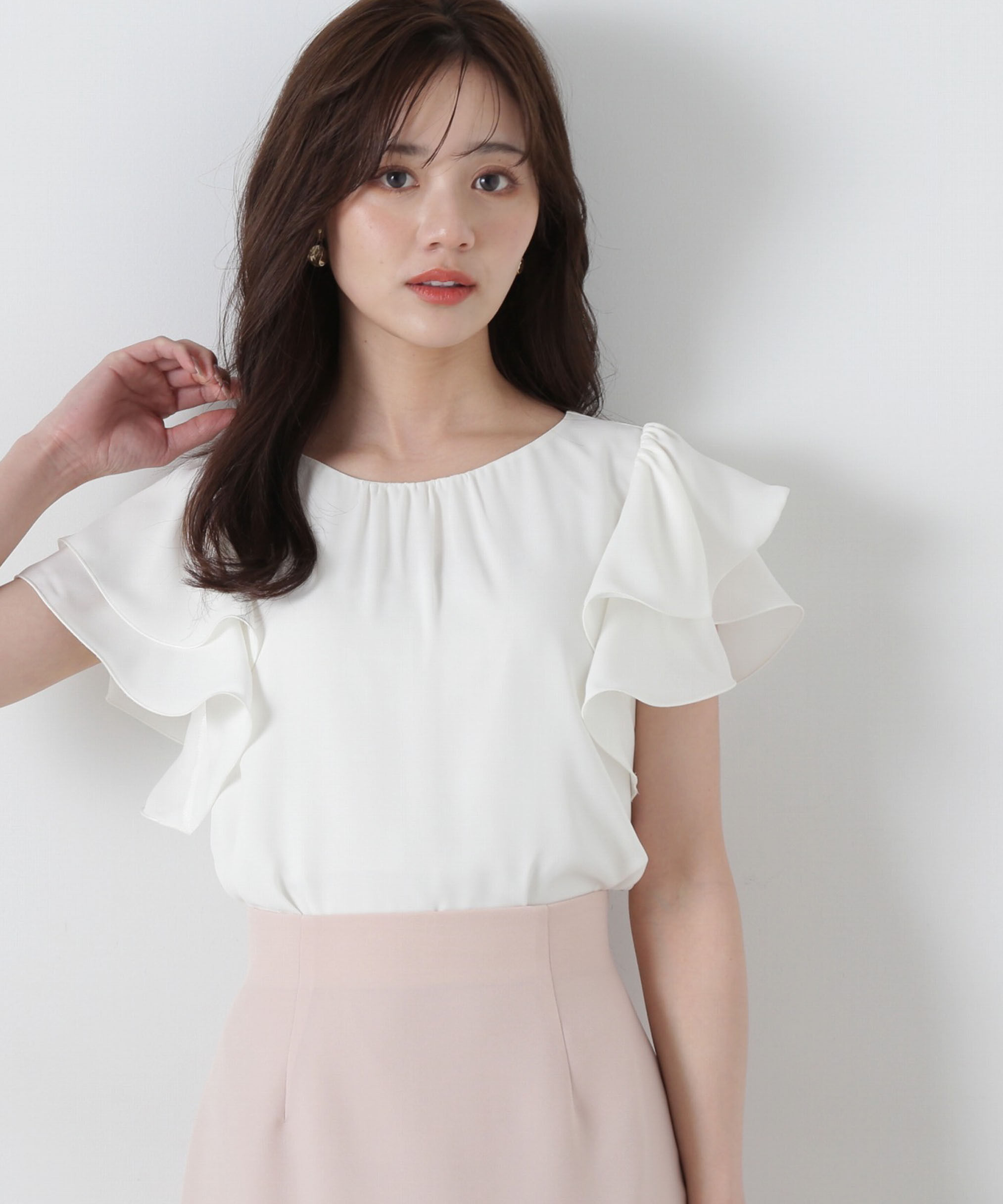 PROPORTION BODY DRESSING「ダブルラッフルスリーブブラウス」|シャツ・ブラウス|