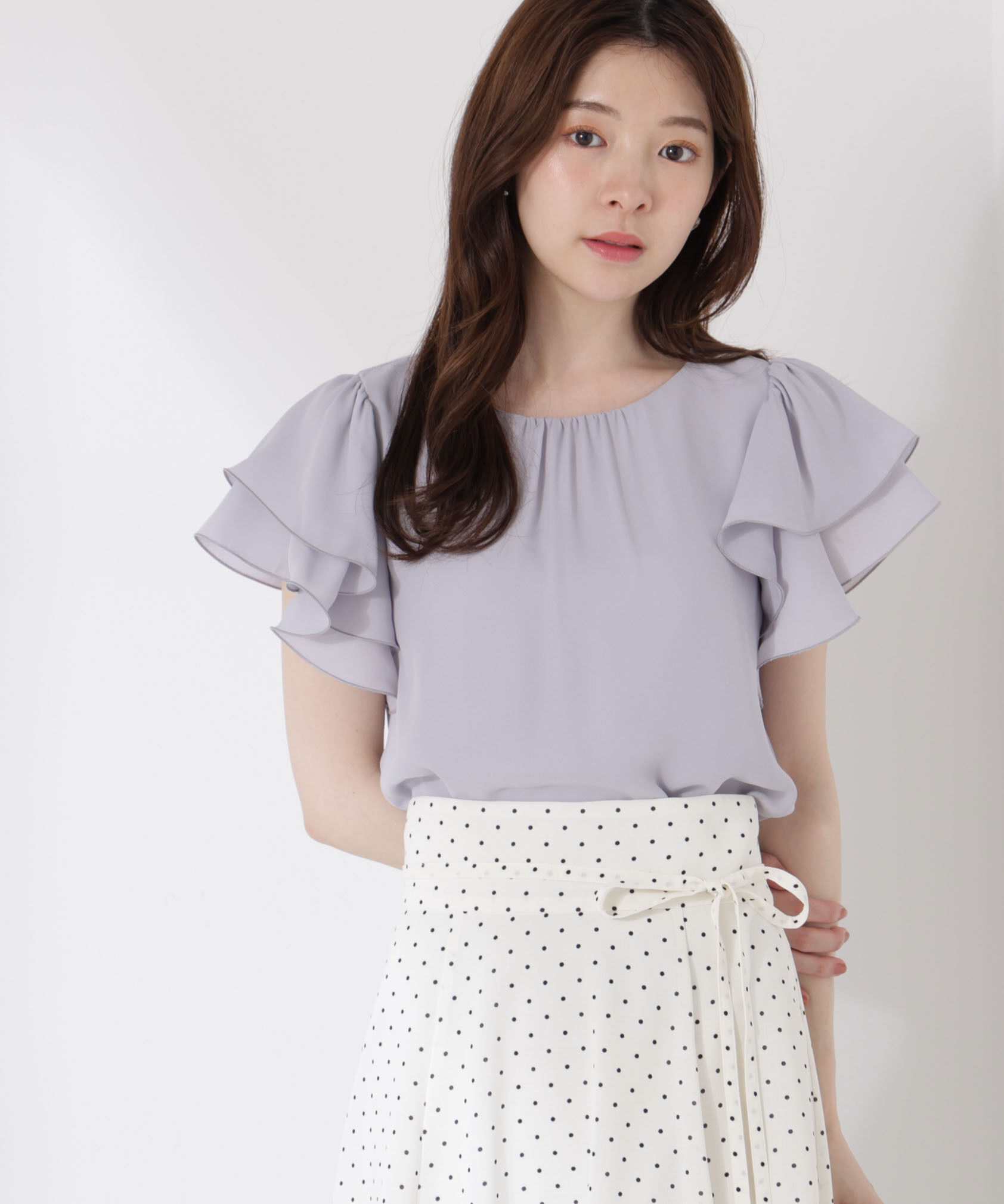 PROPORTION BODY DRESSING「ダブルラッフルスリーブブラウス」|シャツ・ブラウス|