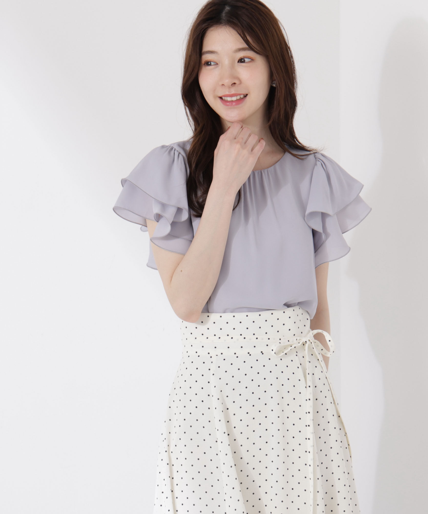 PROPORTION BODY DRESSING「ダブルラッフルスリーブブラウス」|シャツ・ブラウス|