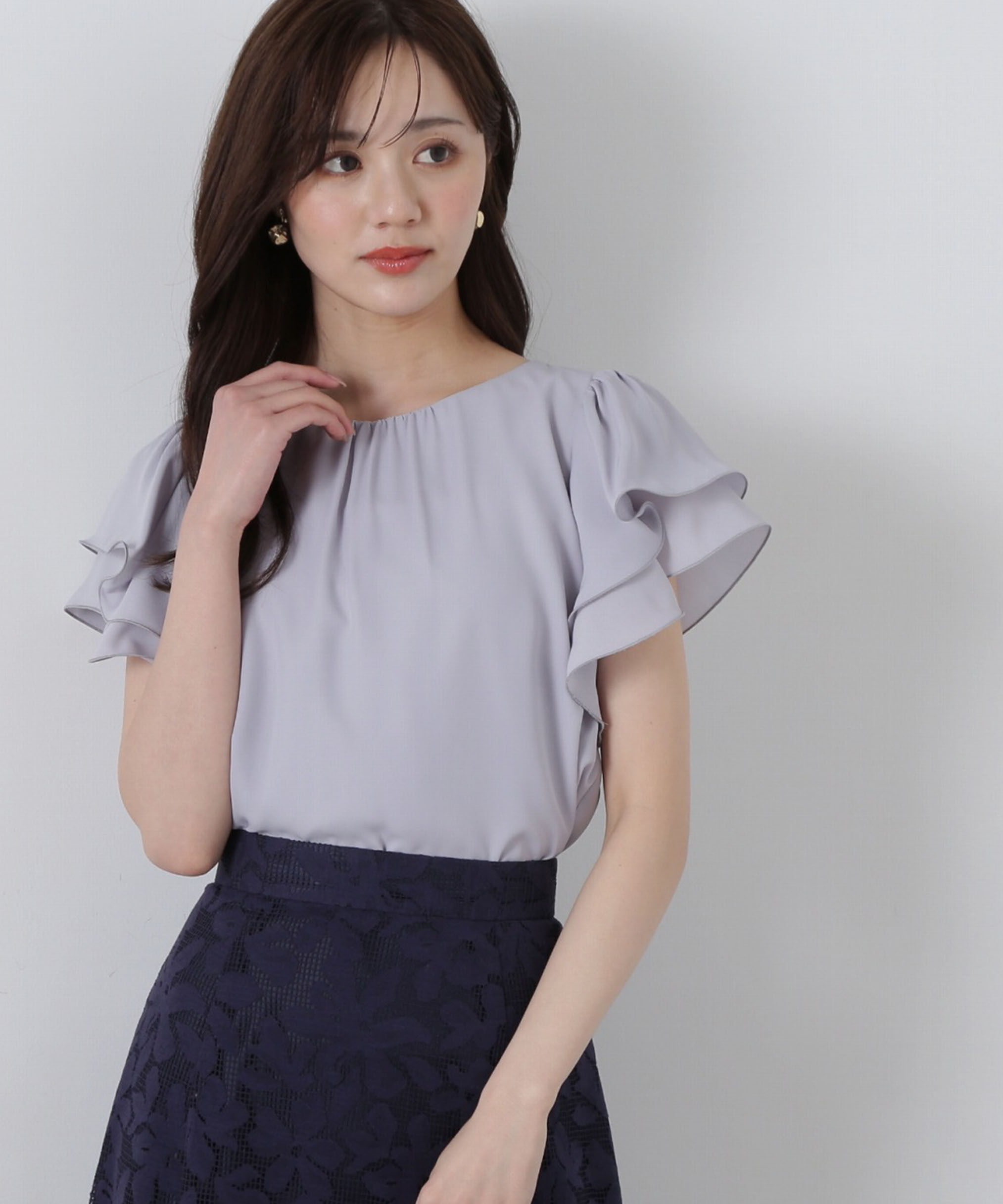 PROPORTION BODY DRESSING「ダブルラッフルスリーブブラウス」|シャツ・ブラウス|