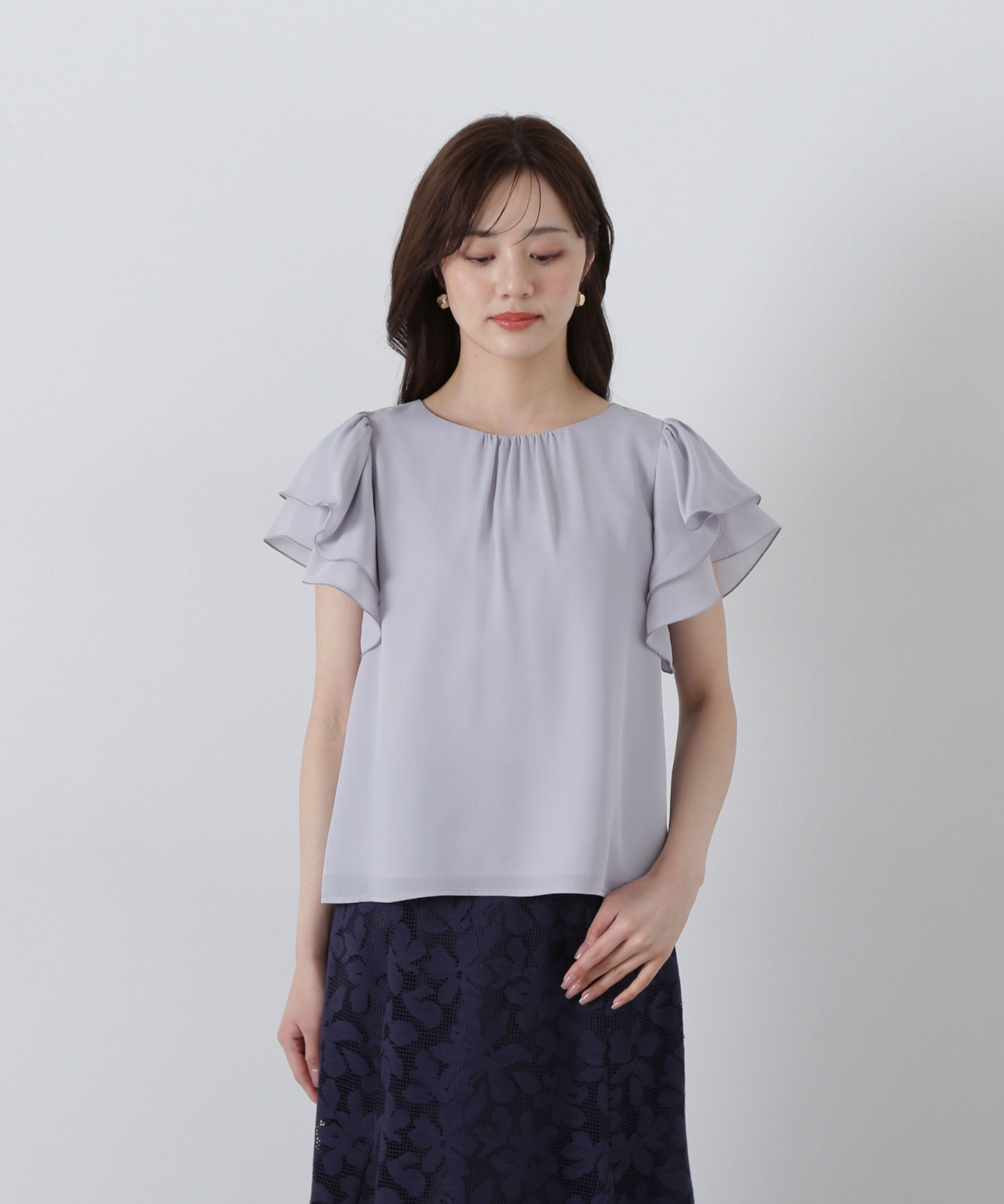 PROPORTION BODY DRESSING「ダブルラッフルスリーブブラウス」|シャツ・ブラウス|