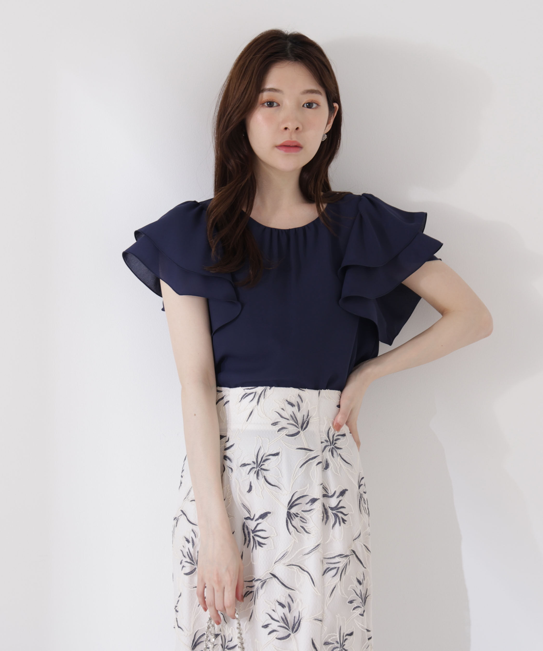 PROPORTION BODY DRESSING「ダブルラッフルスリーブブラウス」|シャツ・ブラウス|