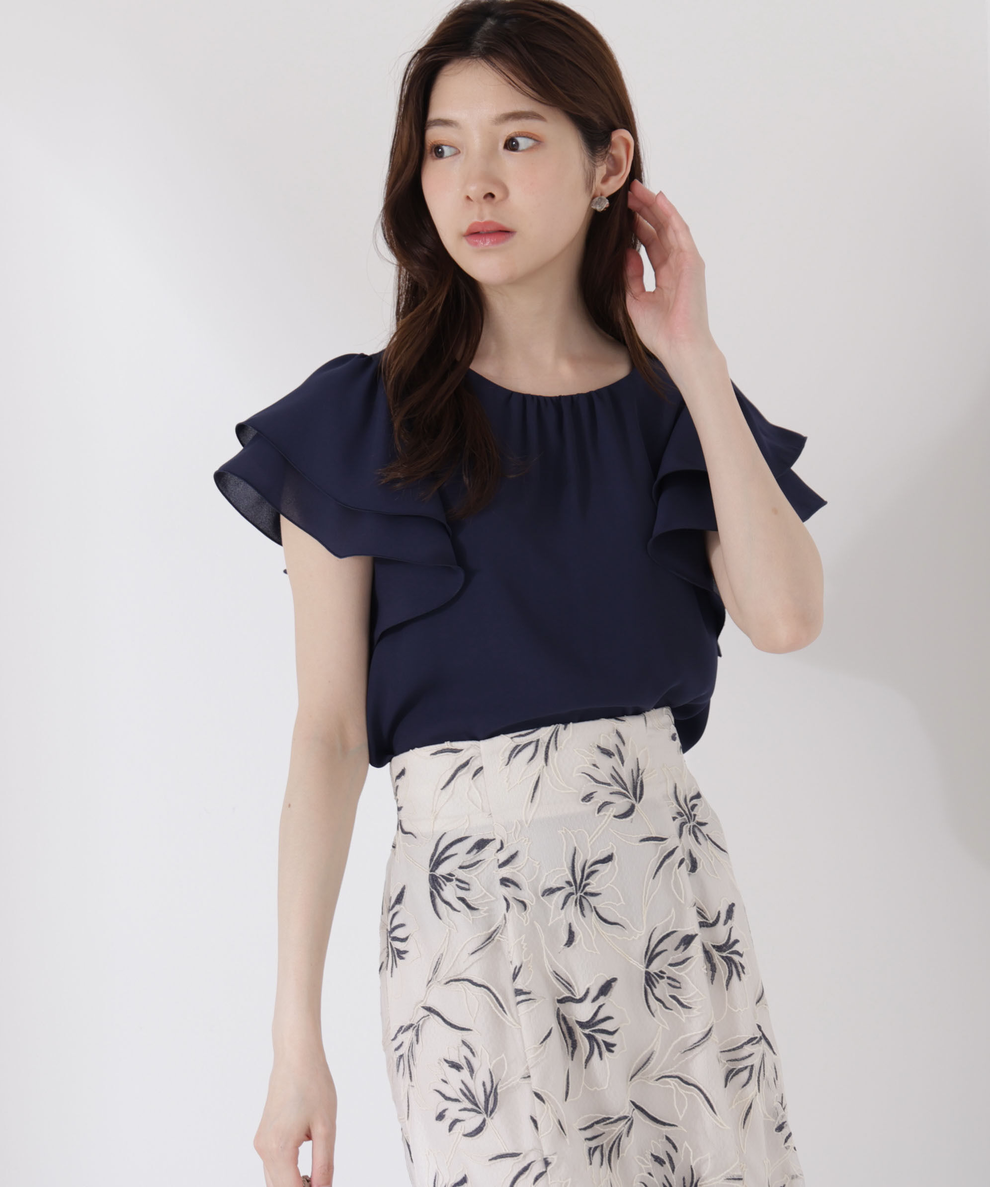 PROPORTION BODY DRESSING「ダブルラッフルスリーブブラウス」|シャツ・ブラウス|