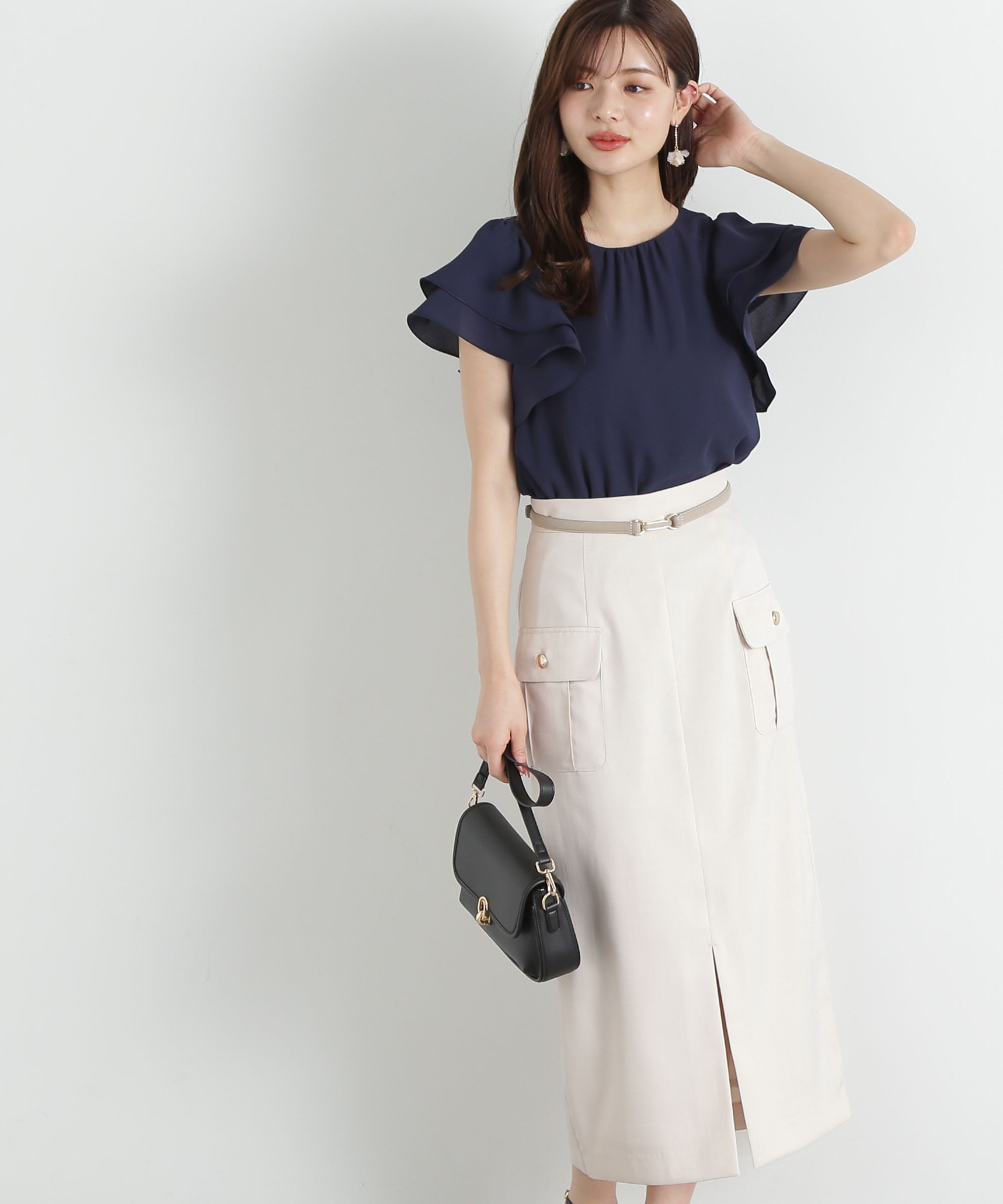 PROPORTION BODY DRESSING「ダブルラッフルスリーブブラウス」|シャツ・ブラウス|