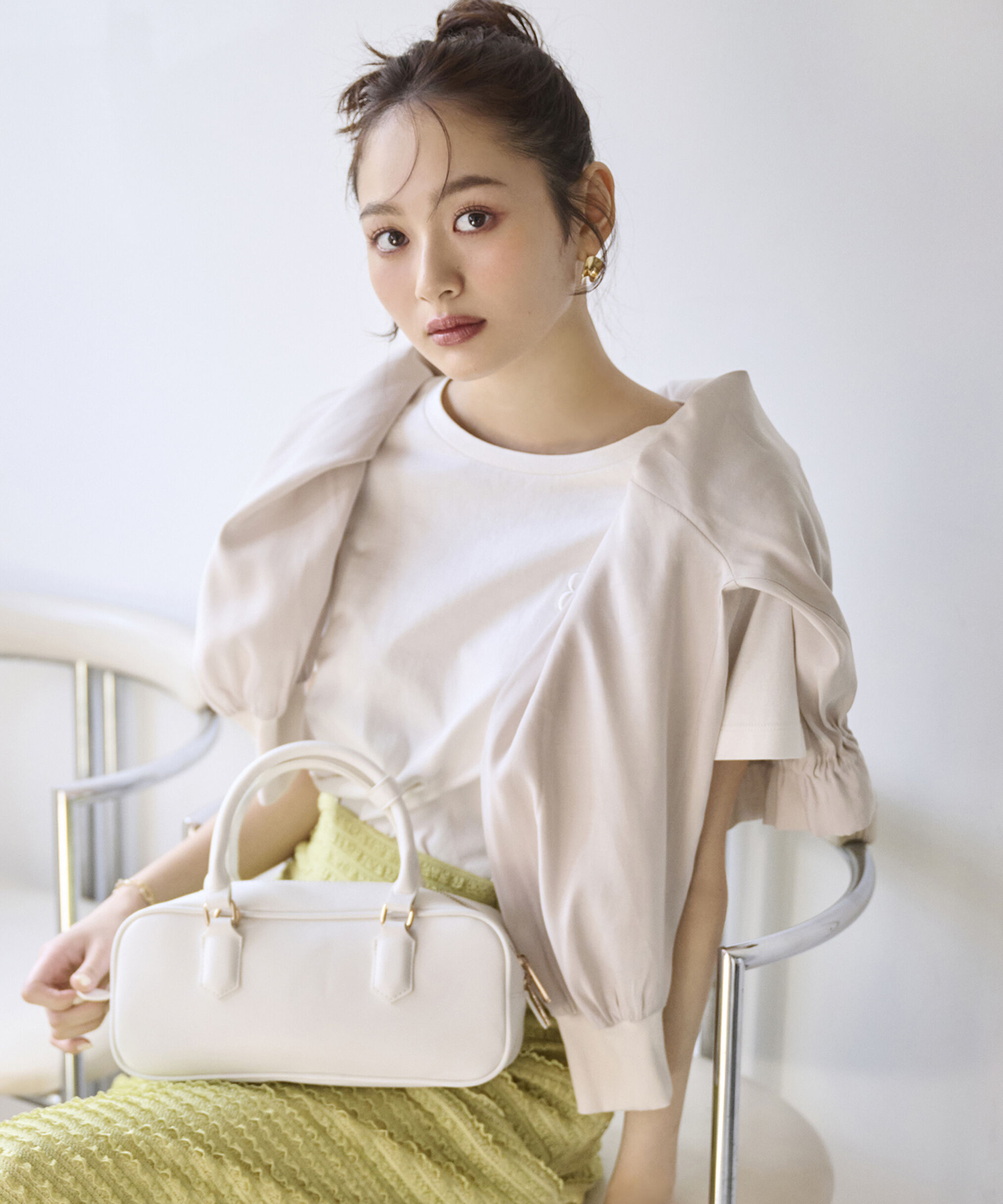 PROPORTION BODY DRESSING「刺繍Tシャツ」|Tシャツ・カットソー|ホワイト