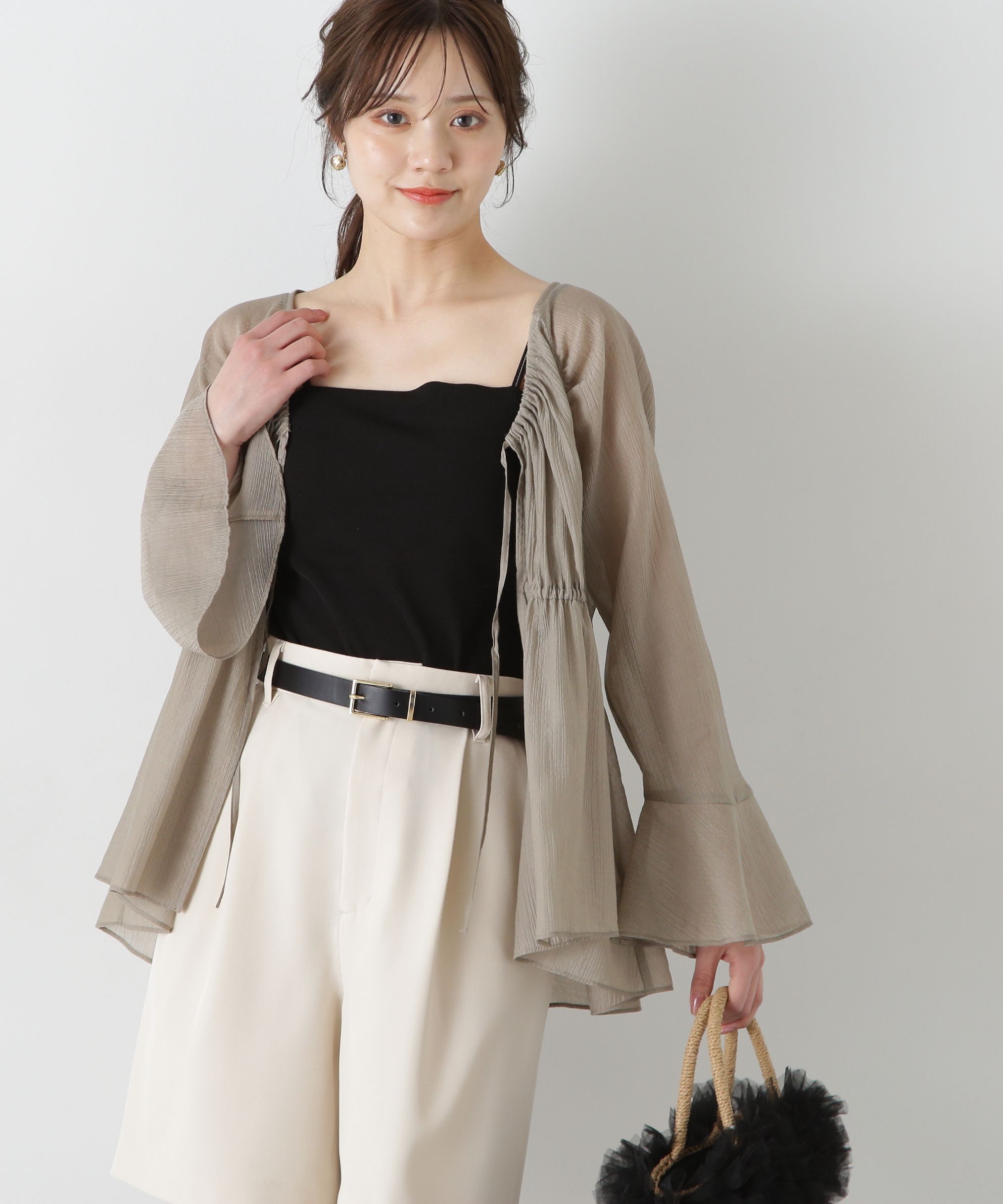 PROPORTION BODY DRESSING「フィッシュテール楊柳ブラウス」|シャツ・ブラウス|