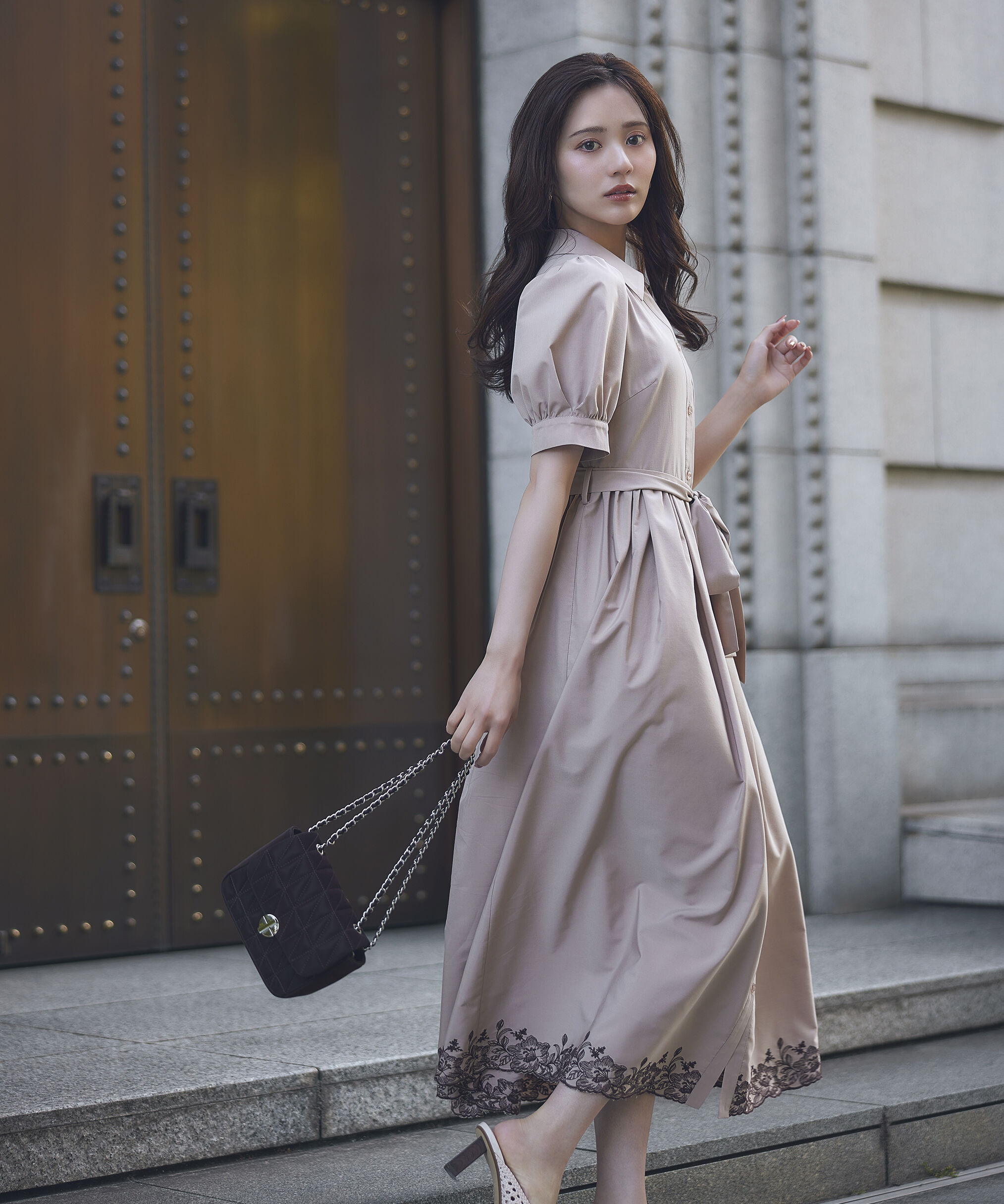 PROPORTION BODY DRESSING「エンブロイダリーシャツワンピース」|ワンピース|