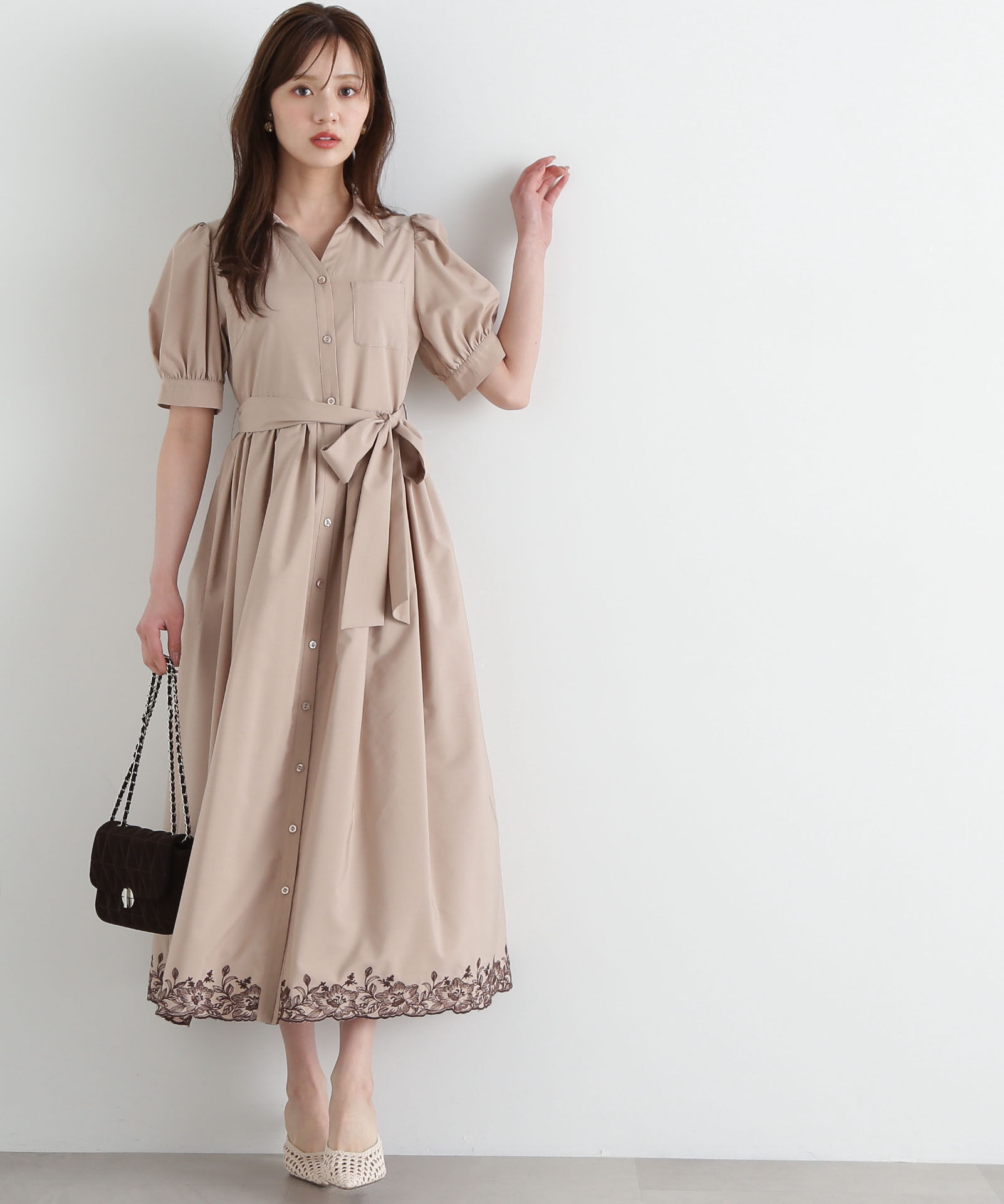 PROPORTION BODY DRESSING「エンブロイダリーシャツワンピース」|ワンピース|