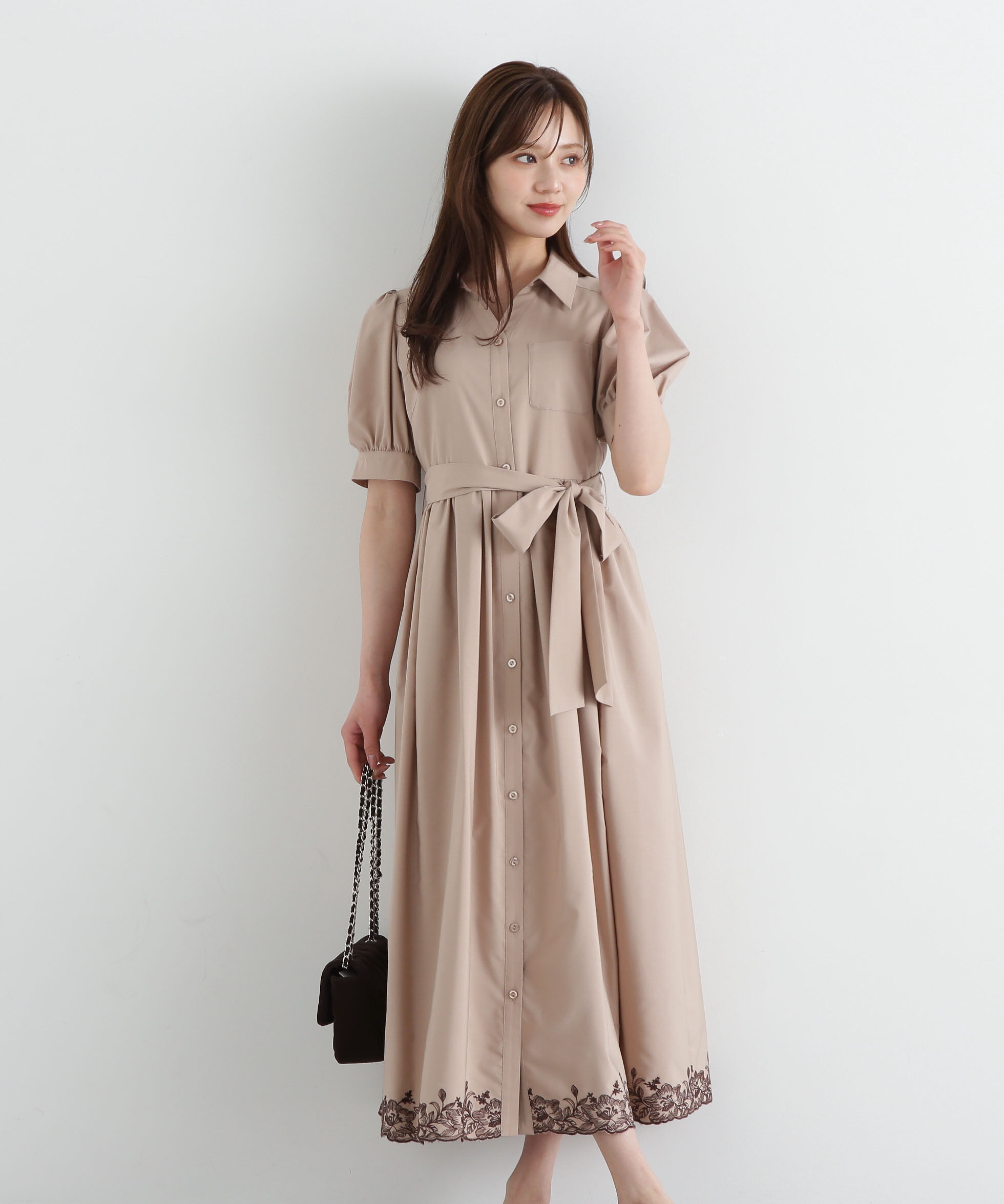 PROPORTION BODY DRESSING「エンブロイダリーシャツワンピース」|ワンピース|