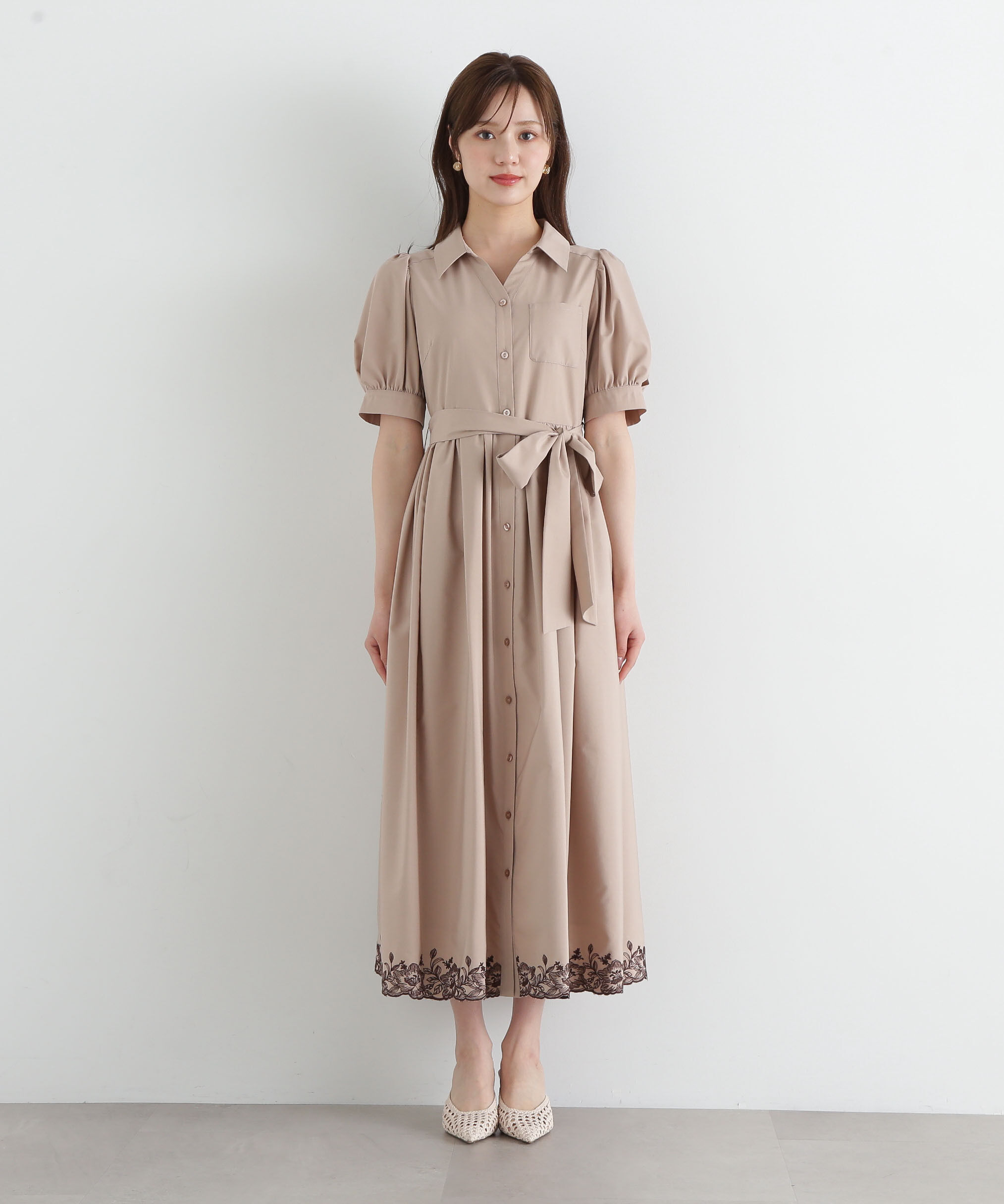 PROPORTION BODY DRESSING「エンブロイダリーシャツワンピース」|ワンピース|