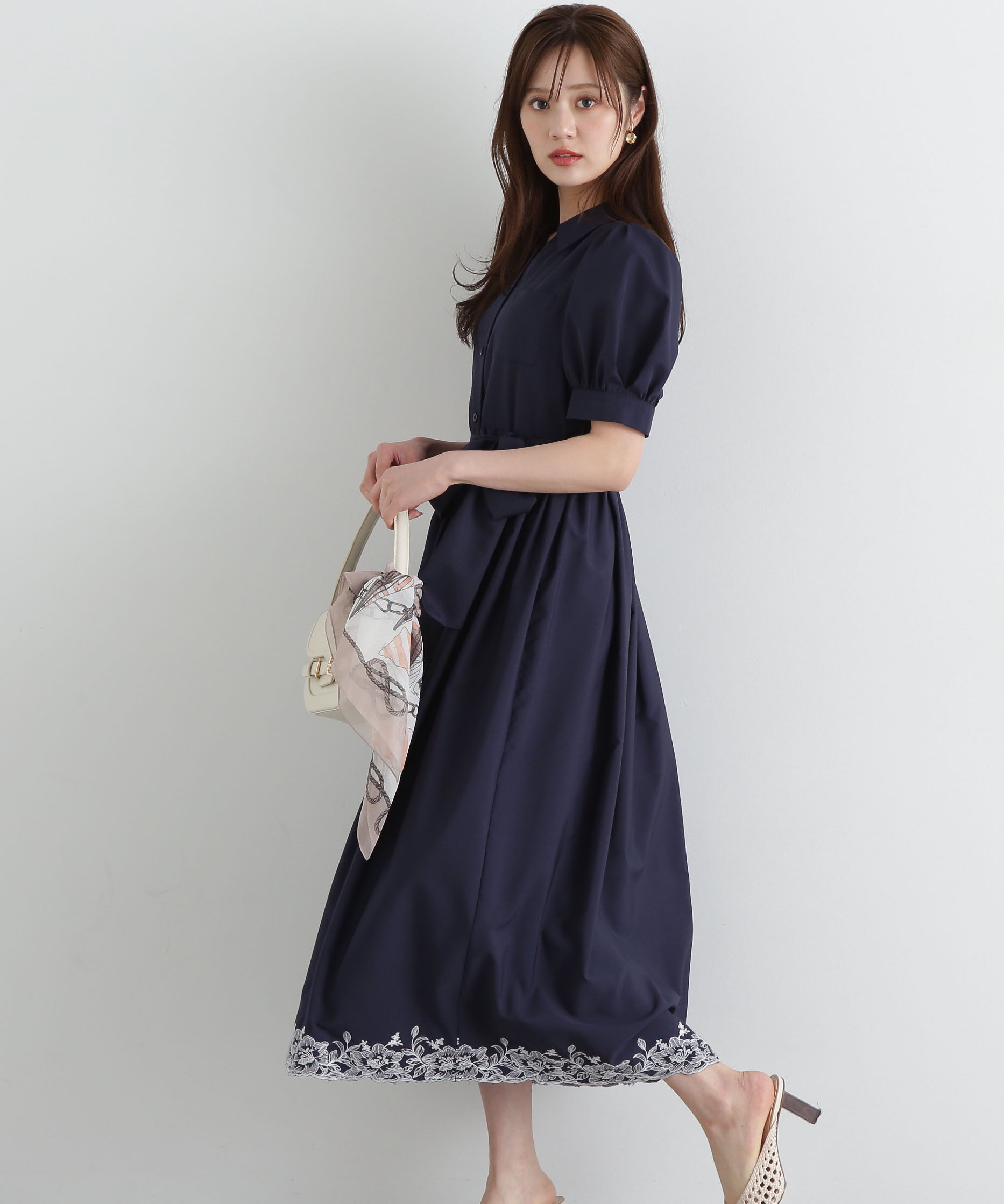 PROPORTION BODY DRESSING「エンブロイダリーシャツワンピース」|ワンピース|