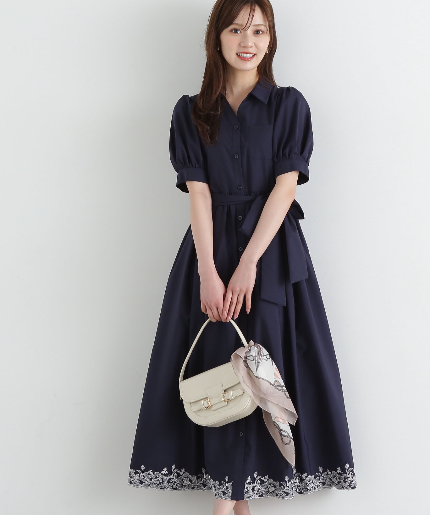 PROPORTION BODY DRESSING「エンブロイダリーシャツワンピース」|ワンピース|