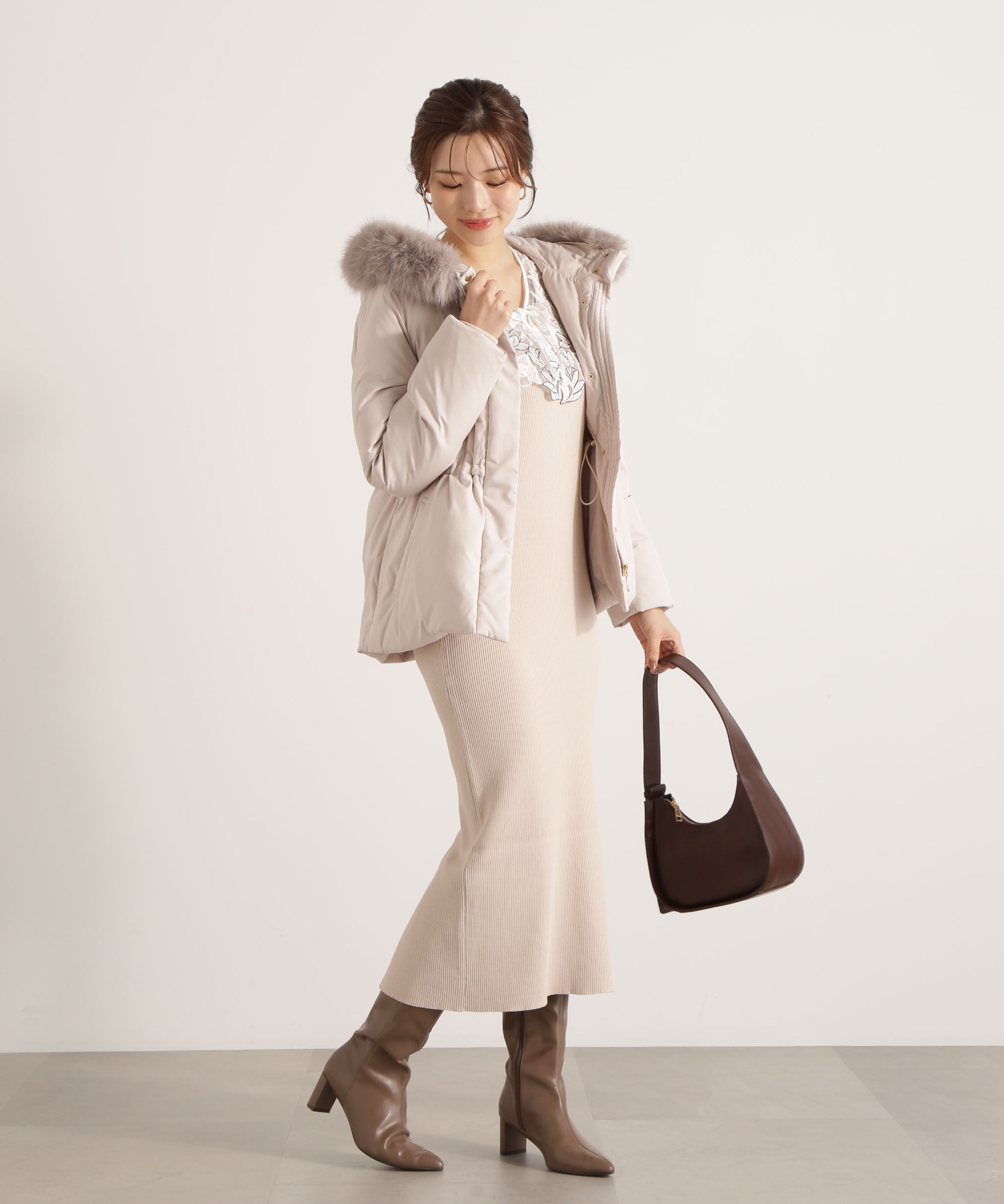 PROPORTION BODY DRESSING「ウエストマークショートダウン 25AW」|ブルゾン・スタジャン|