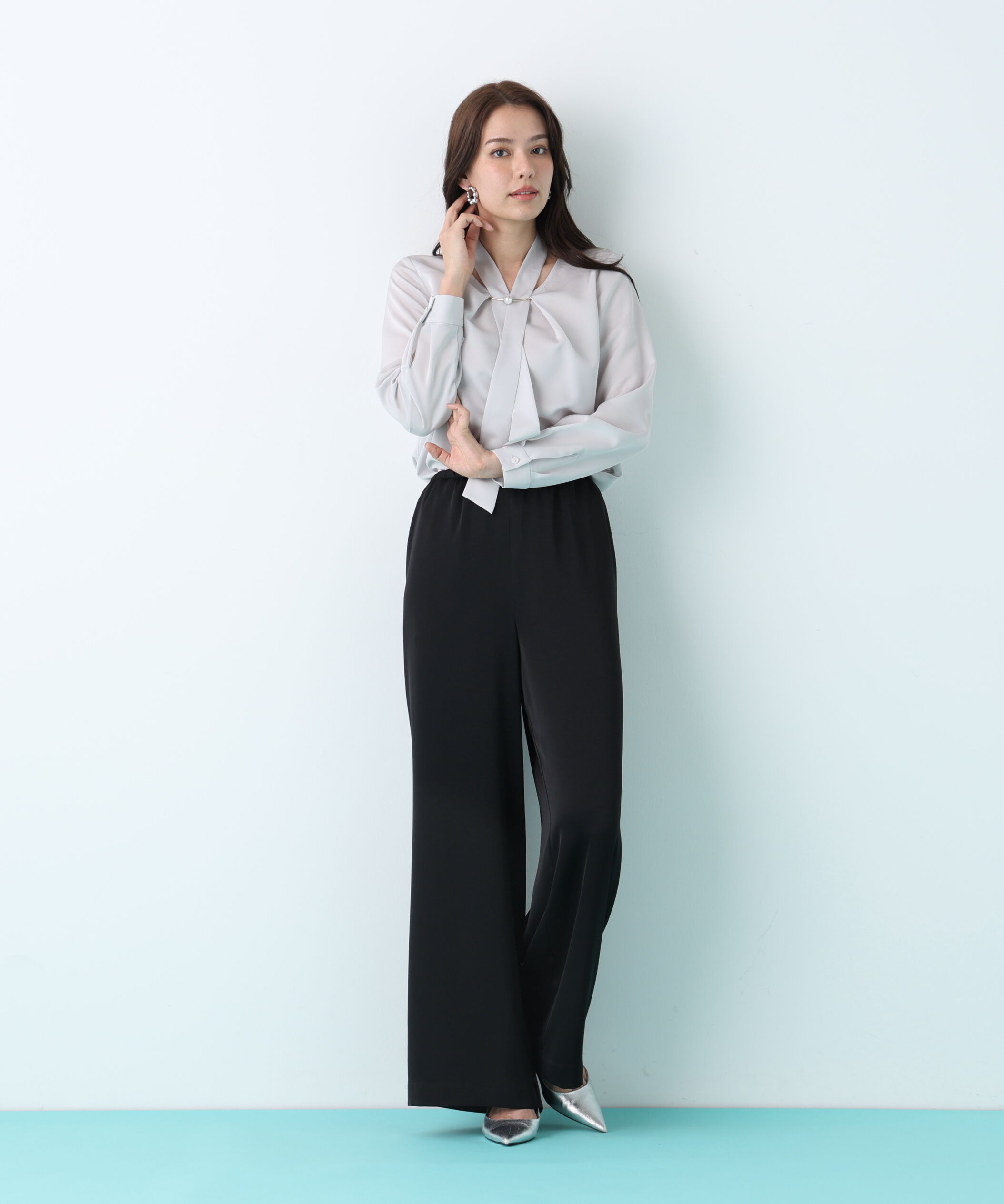  「サテンワイドパンツ」|その他|