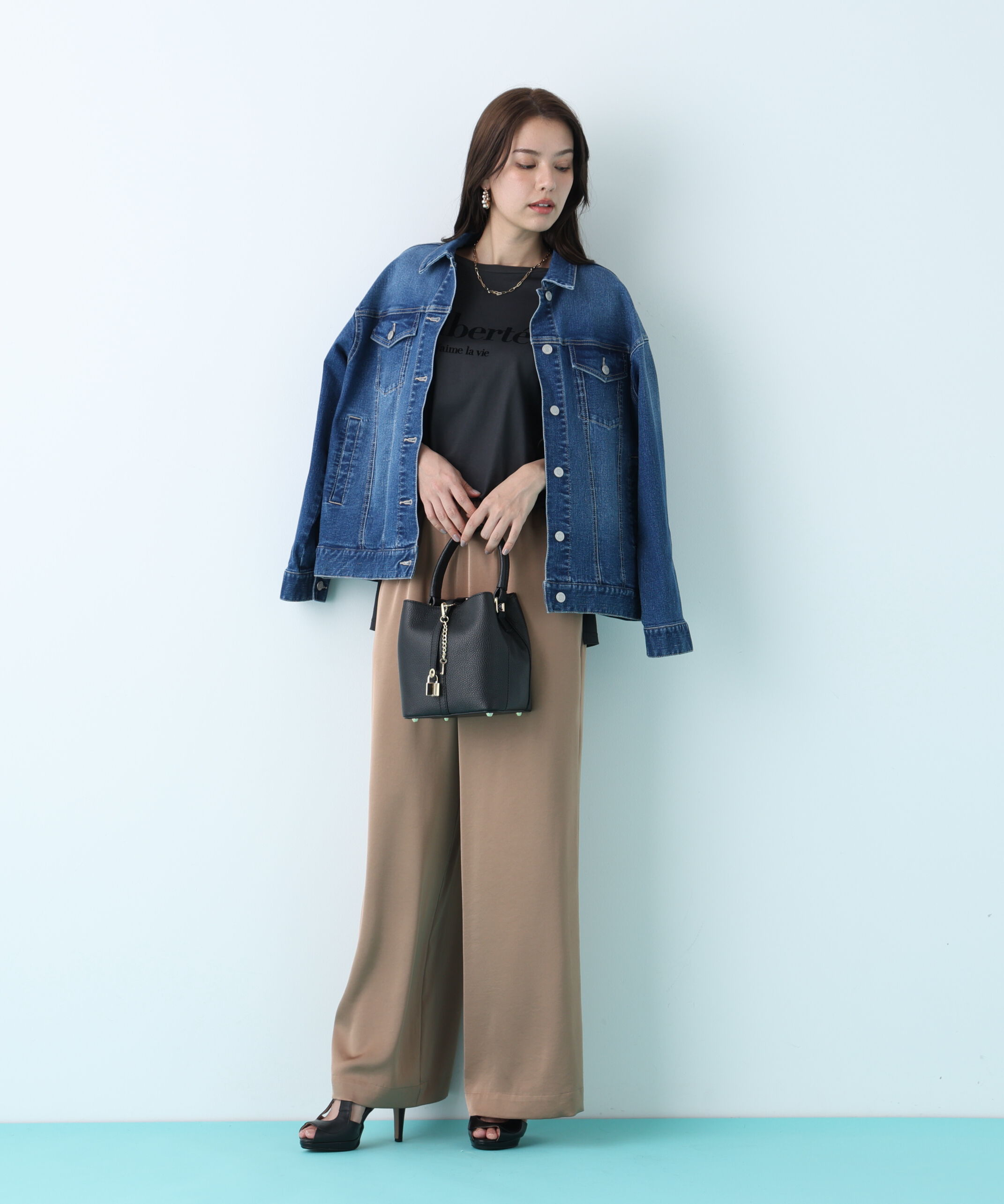  「サテンワイドパンツ」|その他|