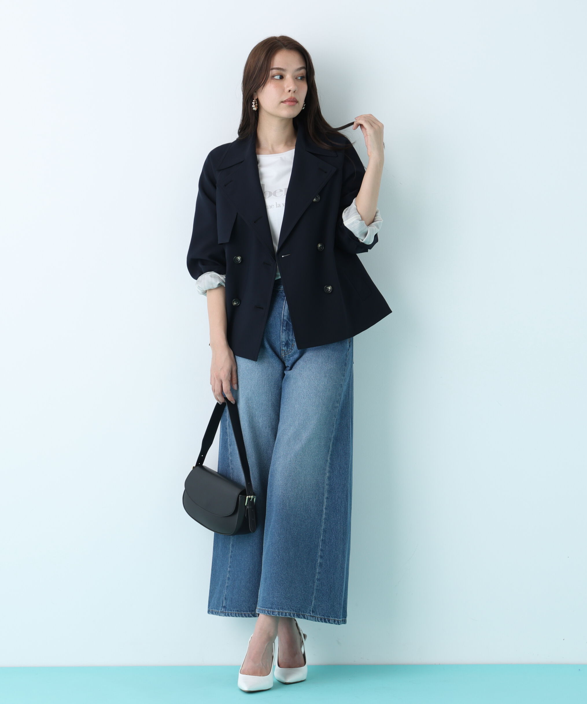  「ソフトオックスショートトレンチコート」|その他|