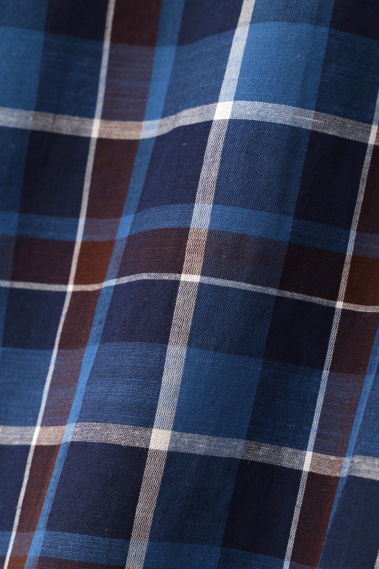  「◆綿麻半袖チェックシャツ」|シャツ・ブラウス|