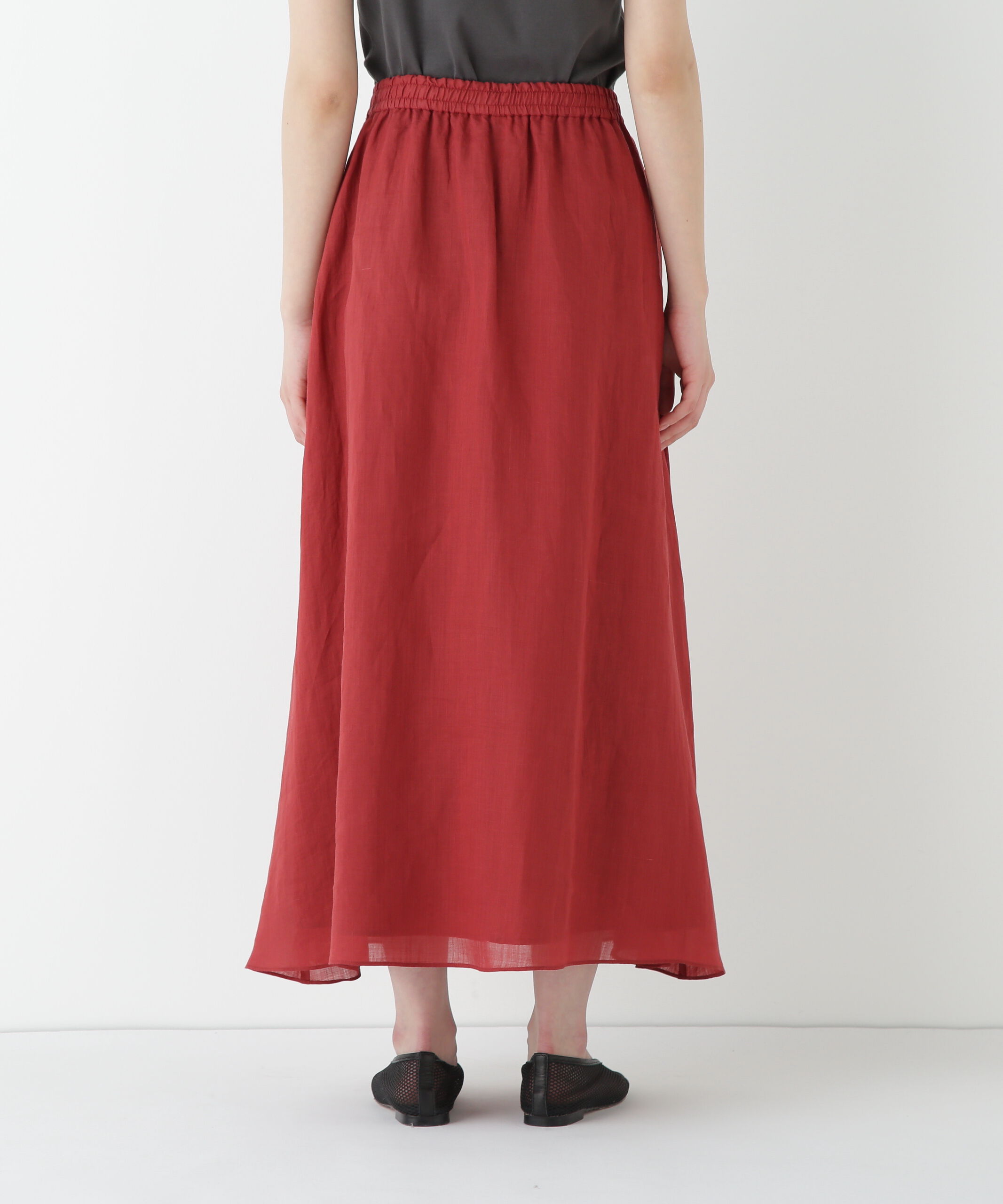  「◆ラミーサイドボックスタックギャザースカート」|スカート|