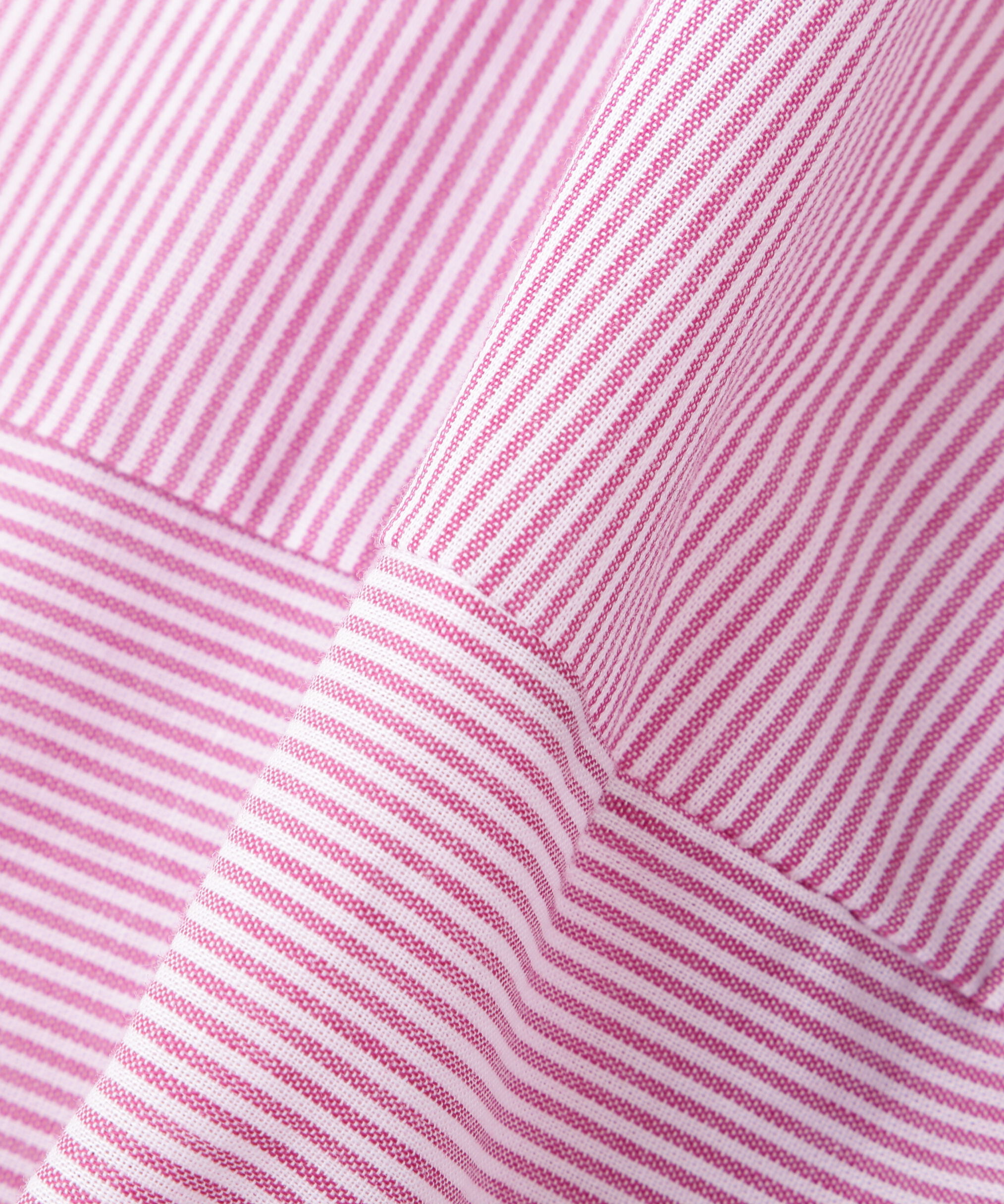  「◆シアーストライプドッキングＶネックカットソープルオーバー」|Tシャツ・カットソー|