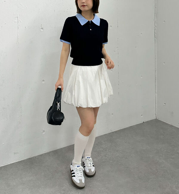 archives「レイヤードケーブルポロニット」|ニット・セーター|