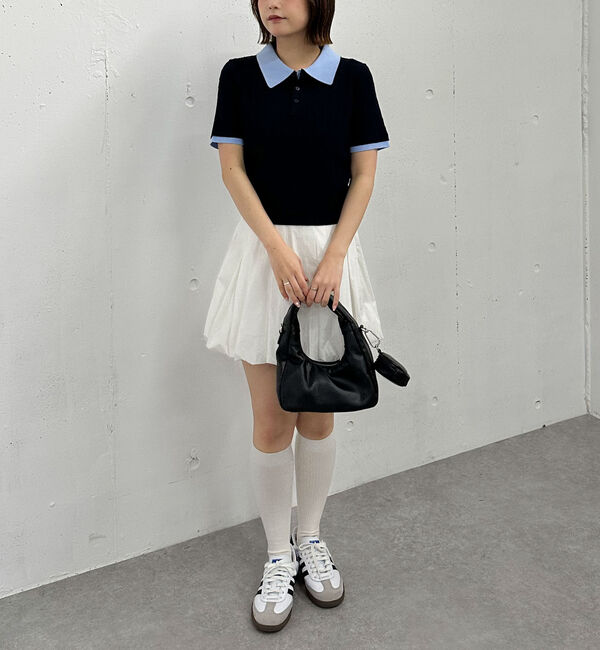 archives「レイヤードケーブルポロニット」|ニット・セーター|