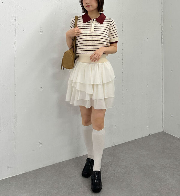 archives「レイヤードケーブルポロニット」|ニット・セーター|