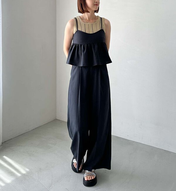 archives「ギャザーペプラムキャミ&times;ワイドスラックスＳＥＴ」|ワンピース|