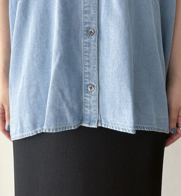 Doux archives「ソフトデニムフレンチシャツ」|タンクトップ|