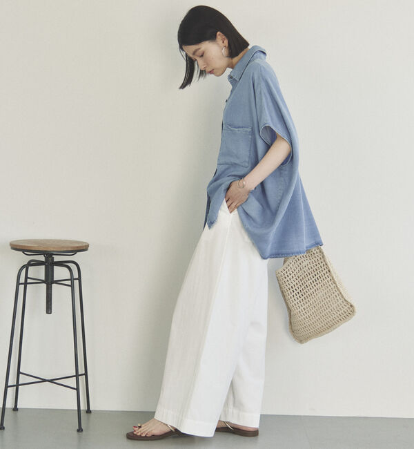 Doux archives「ソフトデニムフレンチシャツ」|タンクトップ|