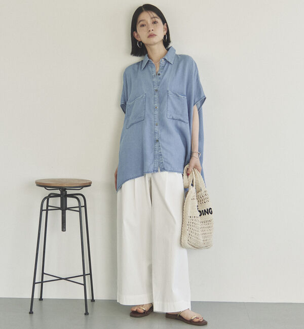 Doux archives「ソフトデニムフレンチシャツ」|タンクトップ|