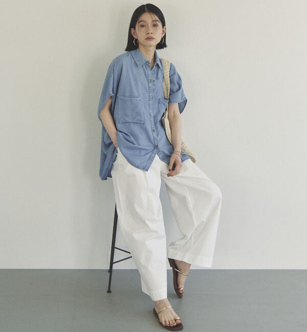 Doux archives「ソフトデニムフレンチシャツ」|タンクトップ|