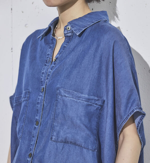 Doux archives「ソフトデニムフレンチシャツ」|タンクトップ|