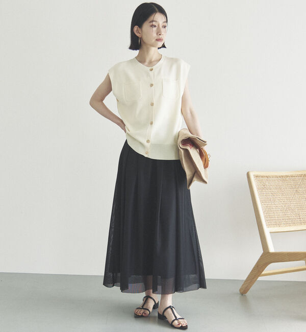 Doux archives「ポケット付きニットベスト」|ニット・セーター|