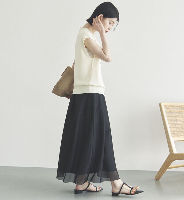 Doux archives「ポケット付きニットベスト」|ニット・セーター|